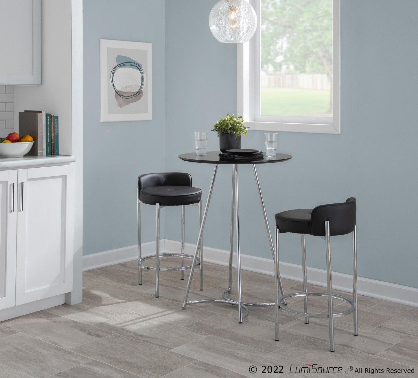 Majestic Office Furniture 26" Fixed-Height Counter Stool - Set of 2