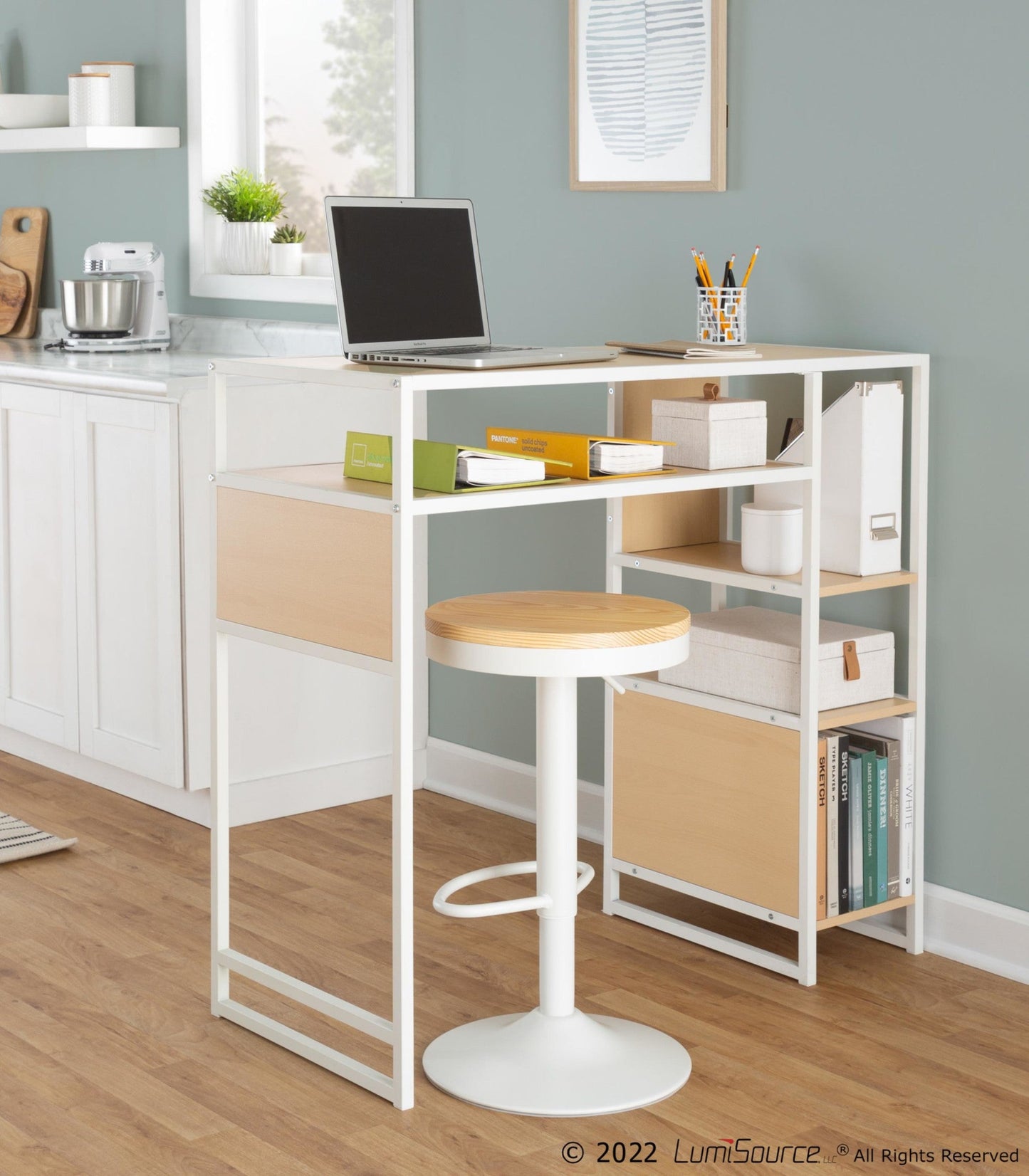 Majestic Office Furniture Bar Height Table with Storage