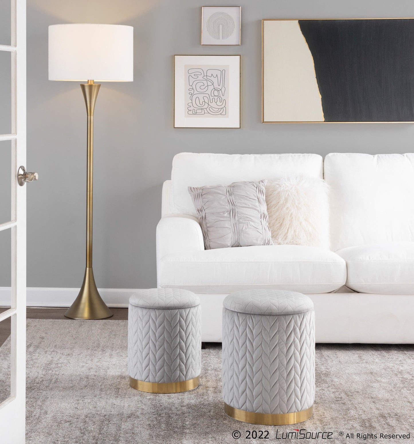 Majestic Office Furniture 65" Metal Floor Lamp