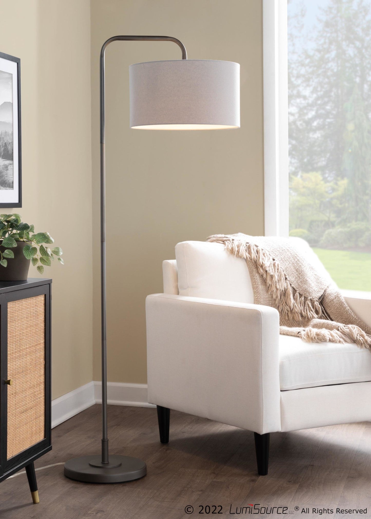 Majestic Office Furniture 63" Metal Floor Lamp