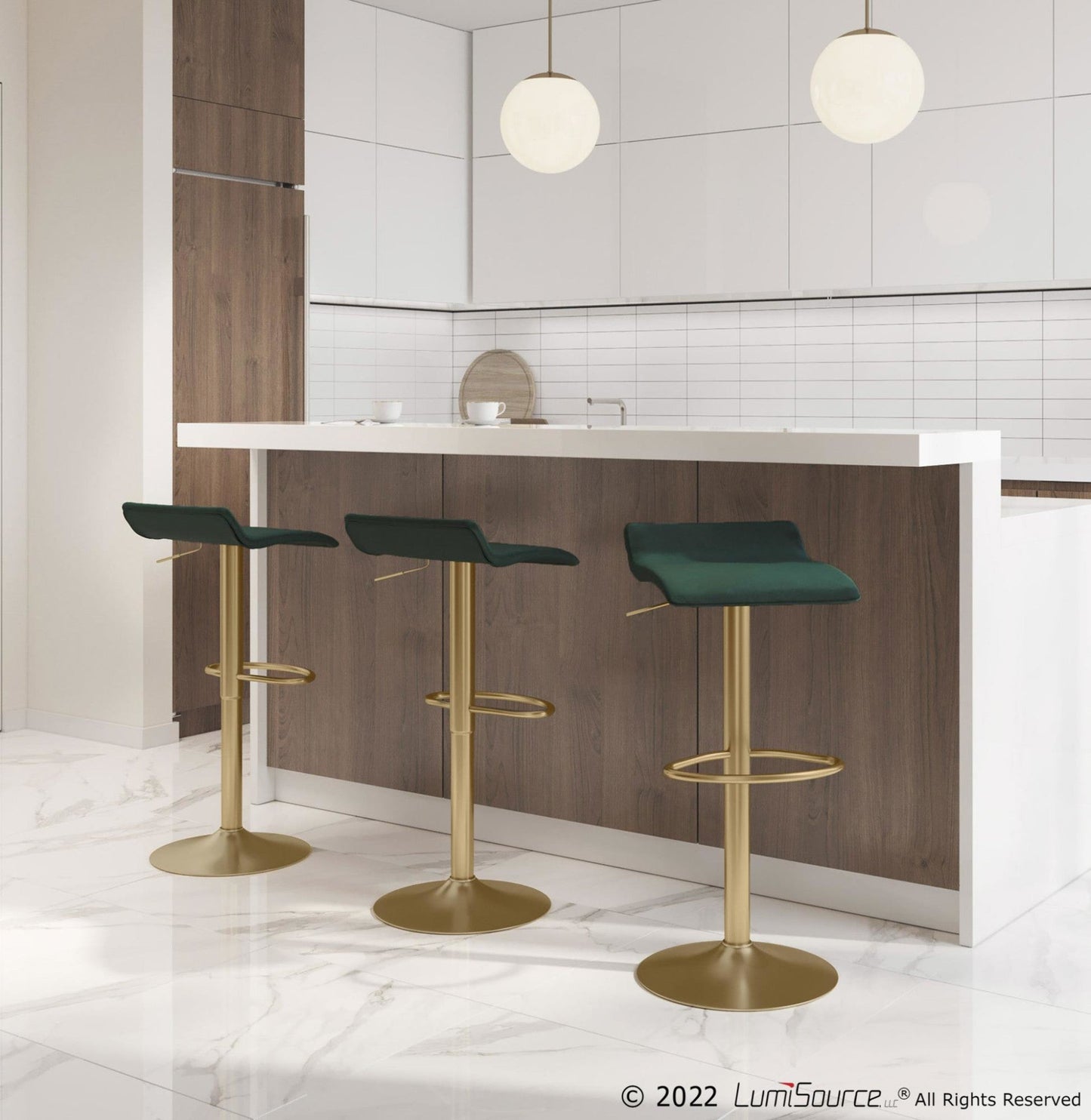 Majestic Office Furniture Adjustable Barstool - Set of 2