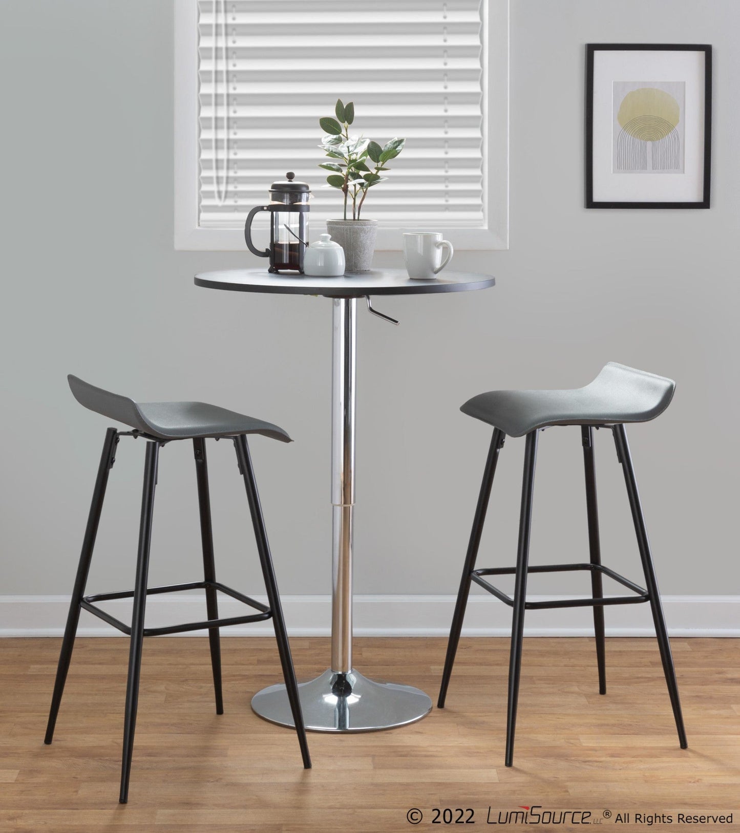 Majestic Office Furniture 30" Fixed-Height Barstool - Set of 2