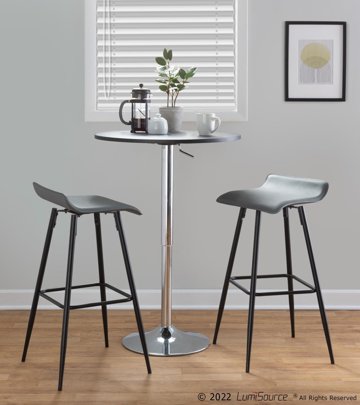 Majestic Office Furniture 30" Fixed-Height Barstool - Set of 2