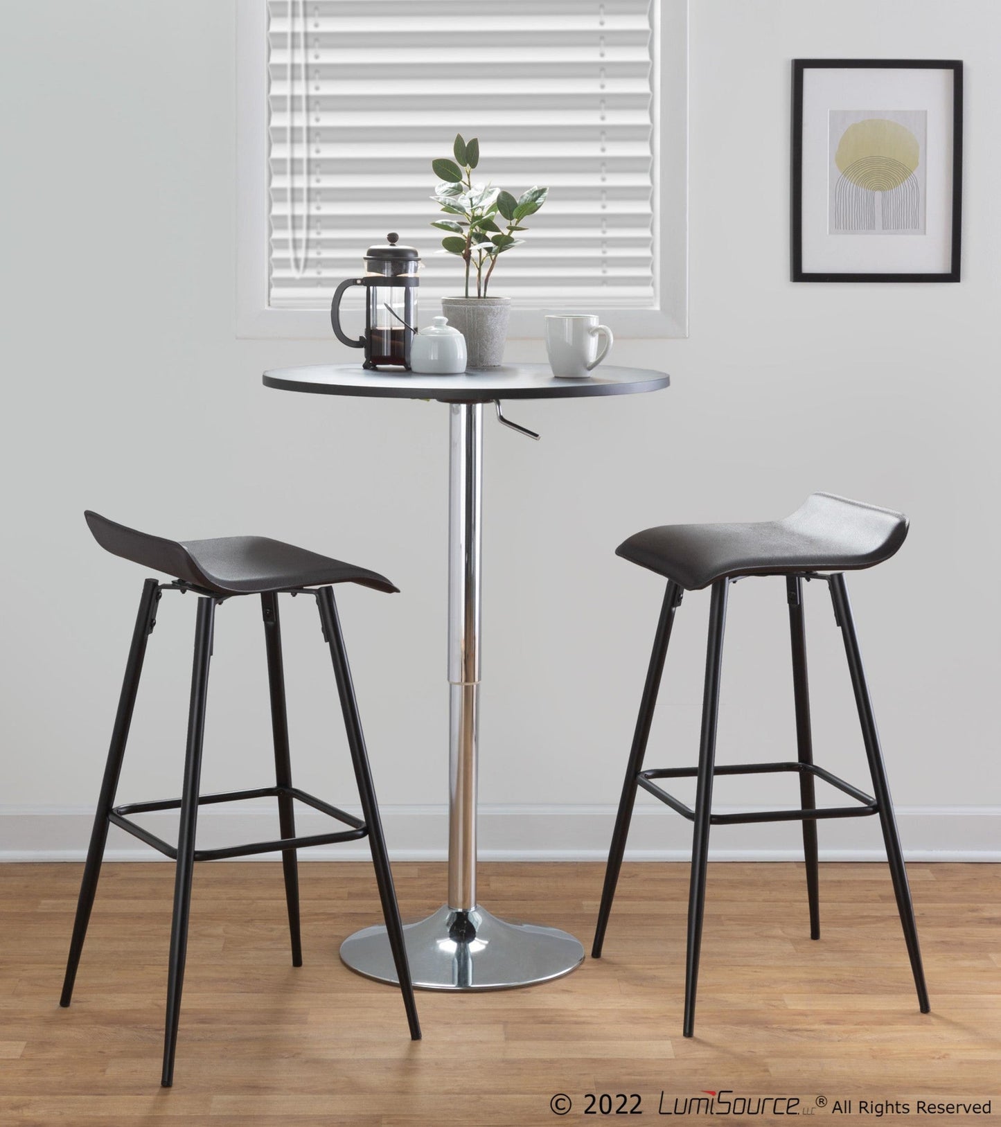 Majestic Office Furniture 30" Fixed-Height Barstool - Set of 2