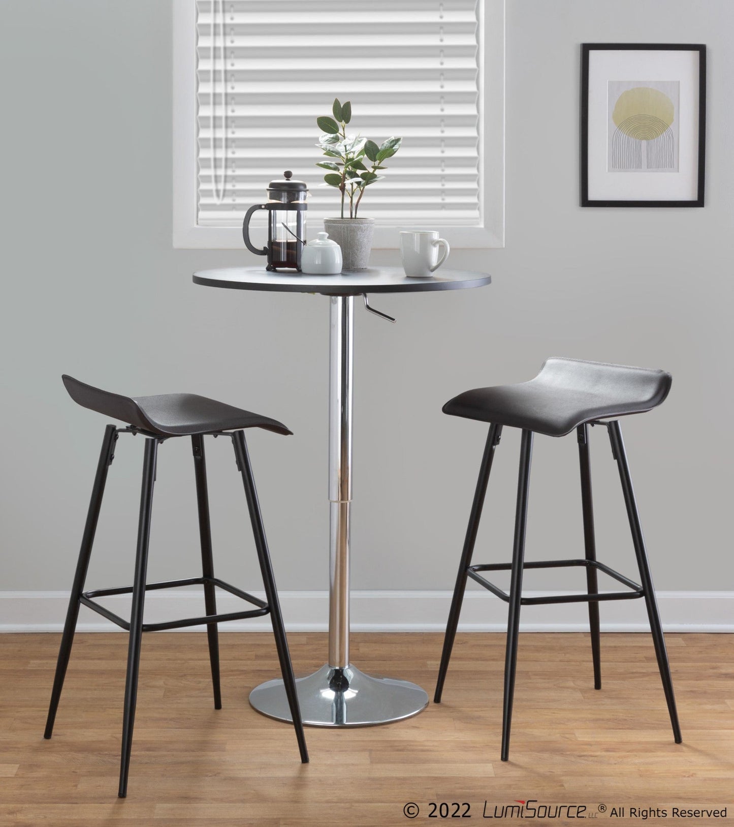 Majestic Office Furniture 30" Fixed-Height Barstool - Set of 2