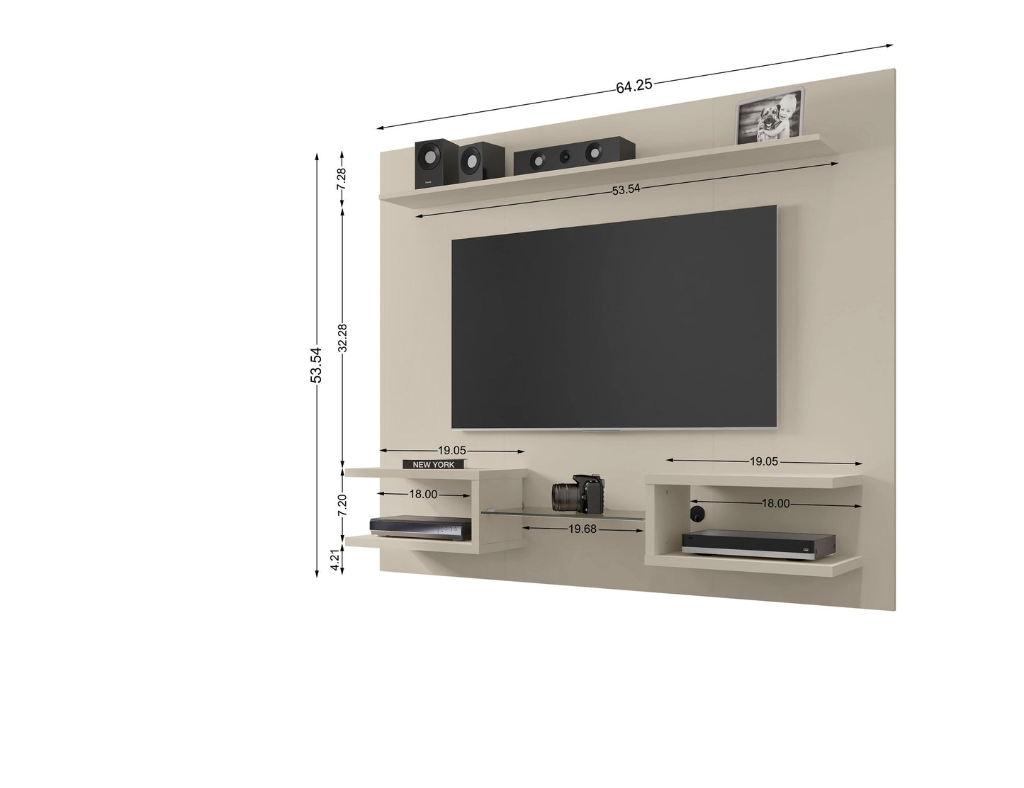 Manhattan Comfort Plaza Floating Entertainment Center