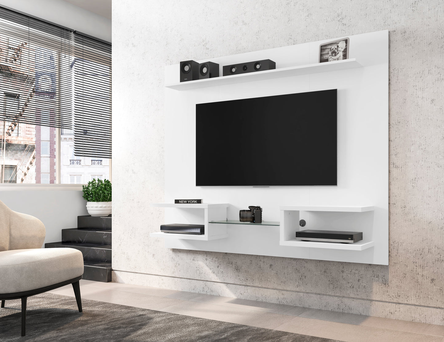 Manhattan Comfort Plaza Floating Entertainment Center