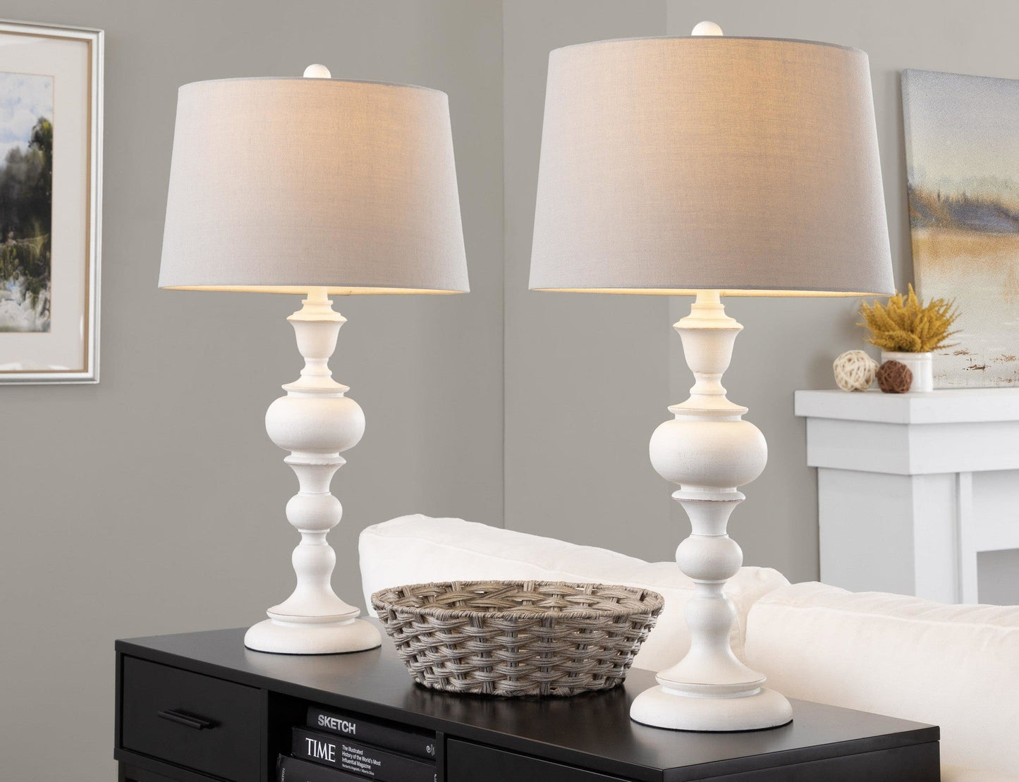 Majestic Office Furniture 30" Polyresin Table Lamp - Set of 2
