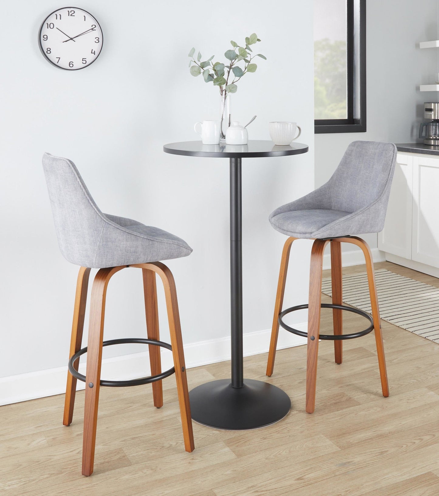 Majestic Office Furniture 30" Fixed-Height Barstool - Set of 2
