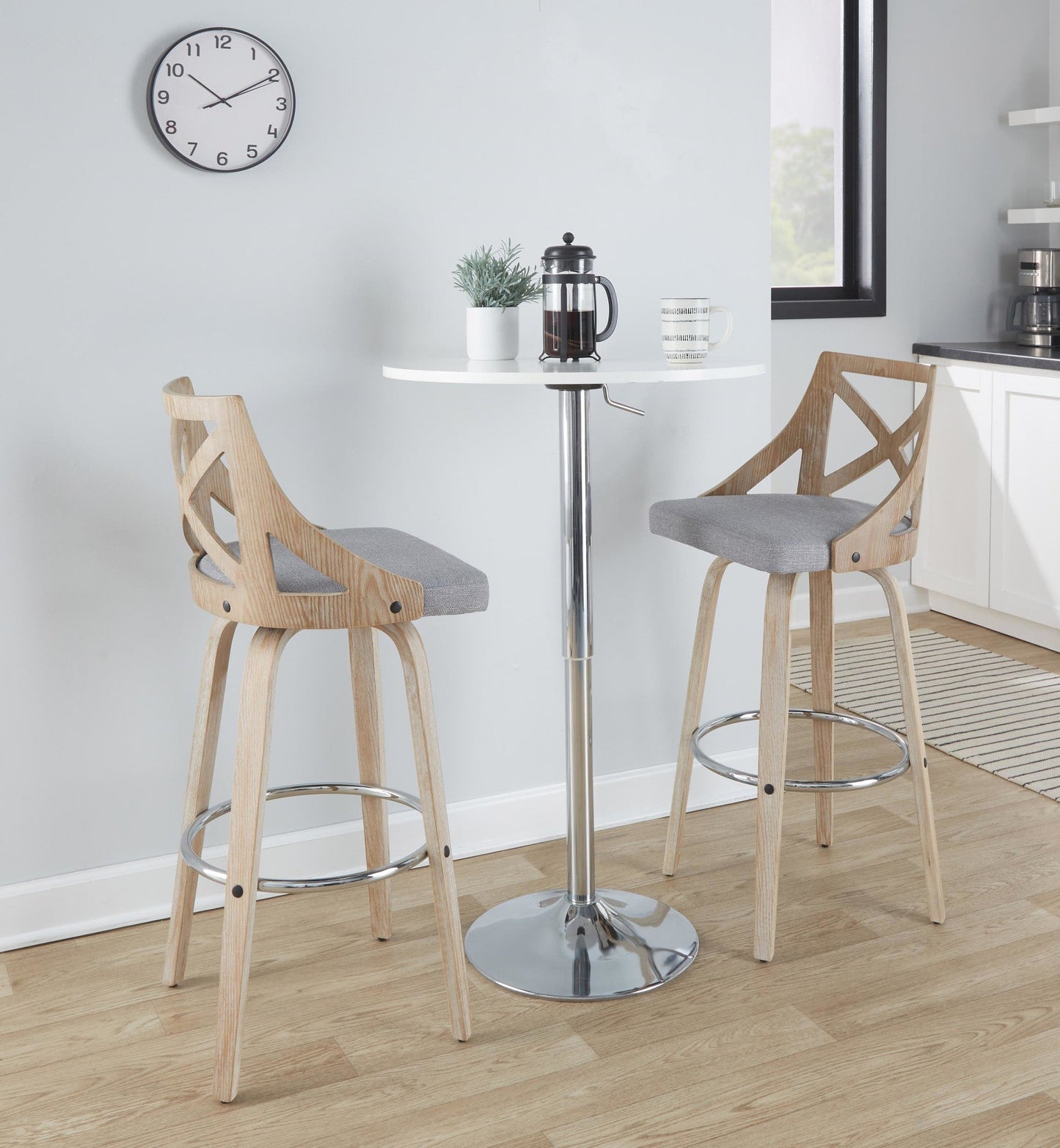 Majestic Office Furniture 30" Fixed-Height Barstool - Set of 2