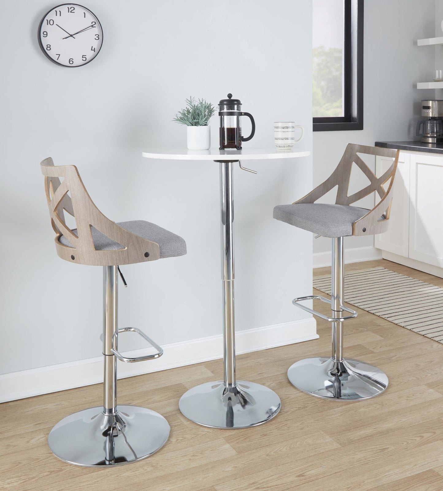 Majestic Office Furniture Adjustable Barstool - Set of 2
