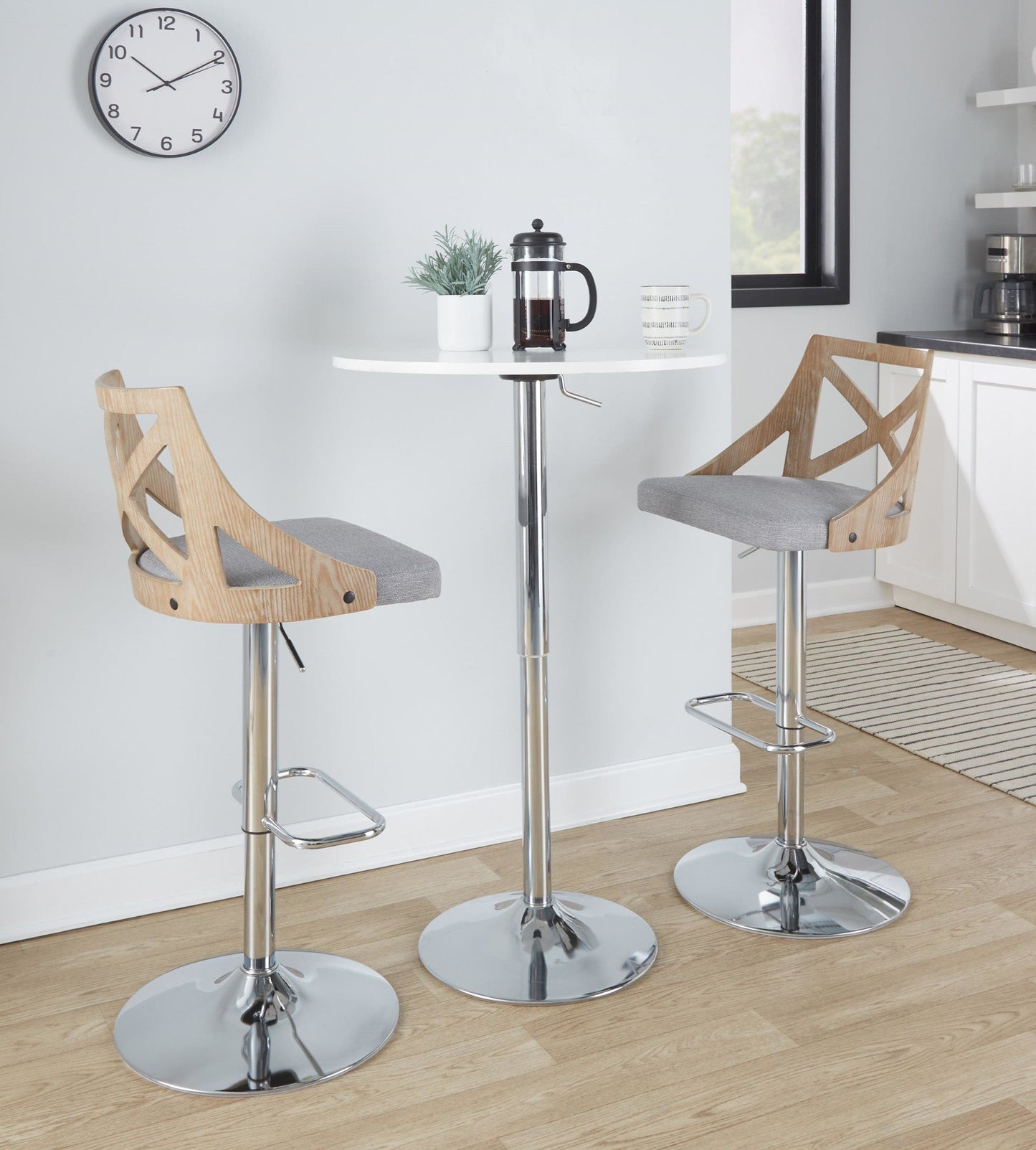 Majestic Office Furniture Adjustable Barstool - Set of 2