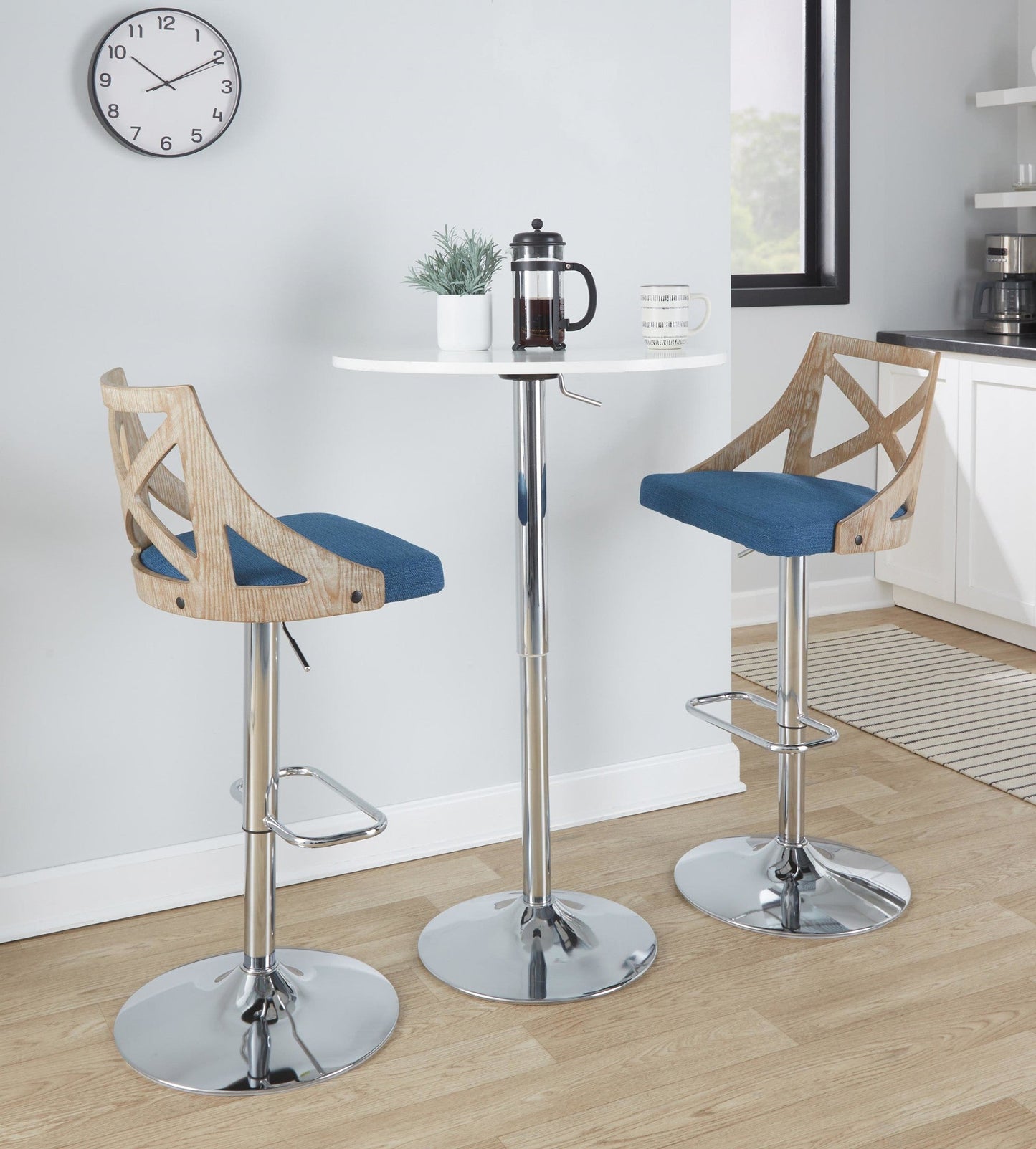 Majestic Office Furniture Adjustable Barstool - Set of 2