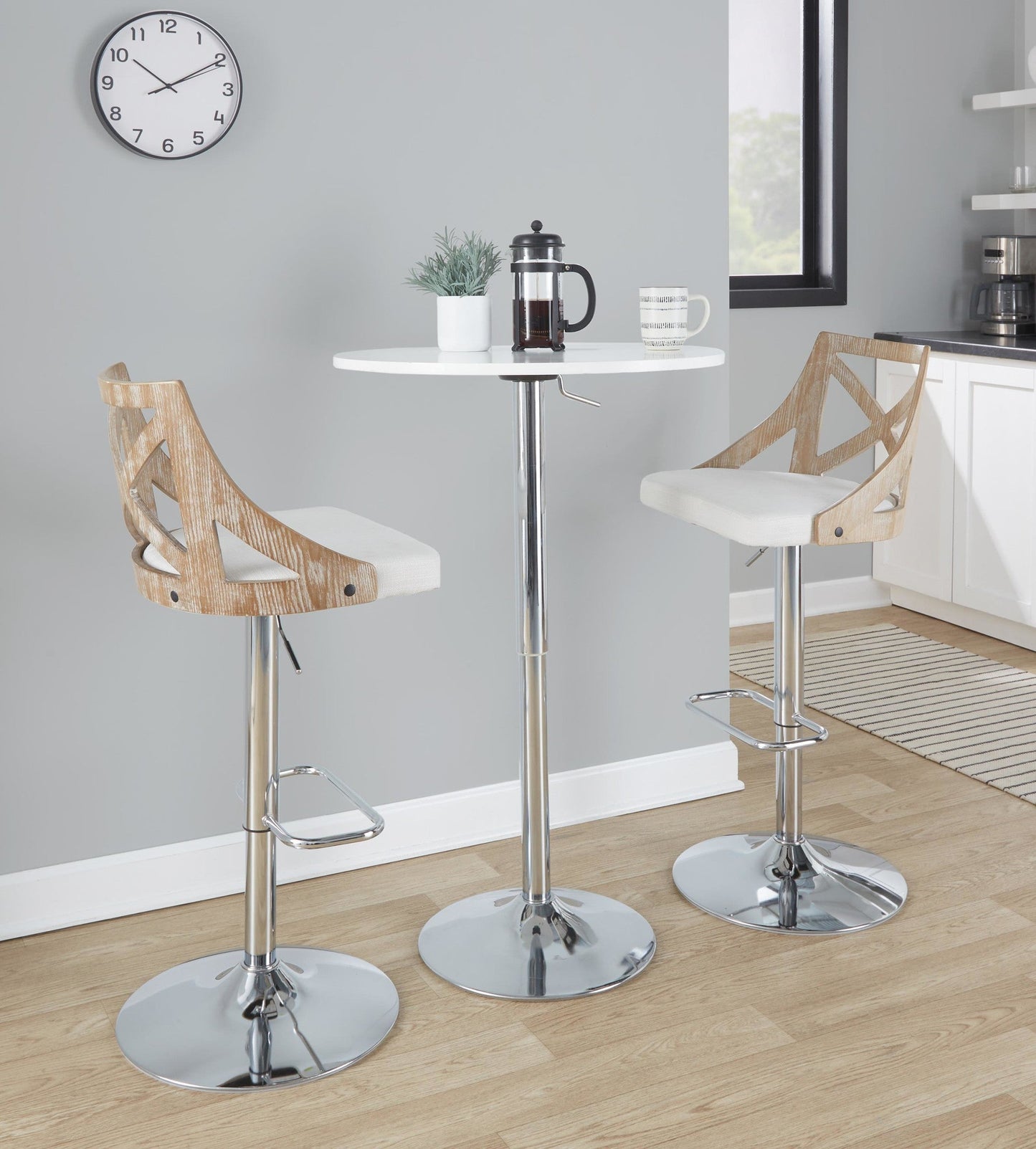Majestic Office Furniture Adjustable Barstool - Set of 2