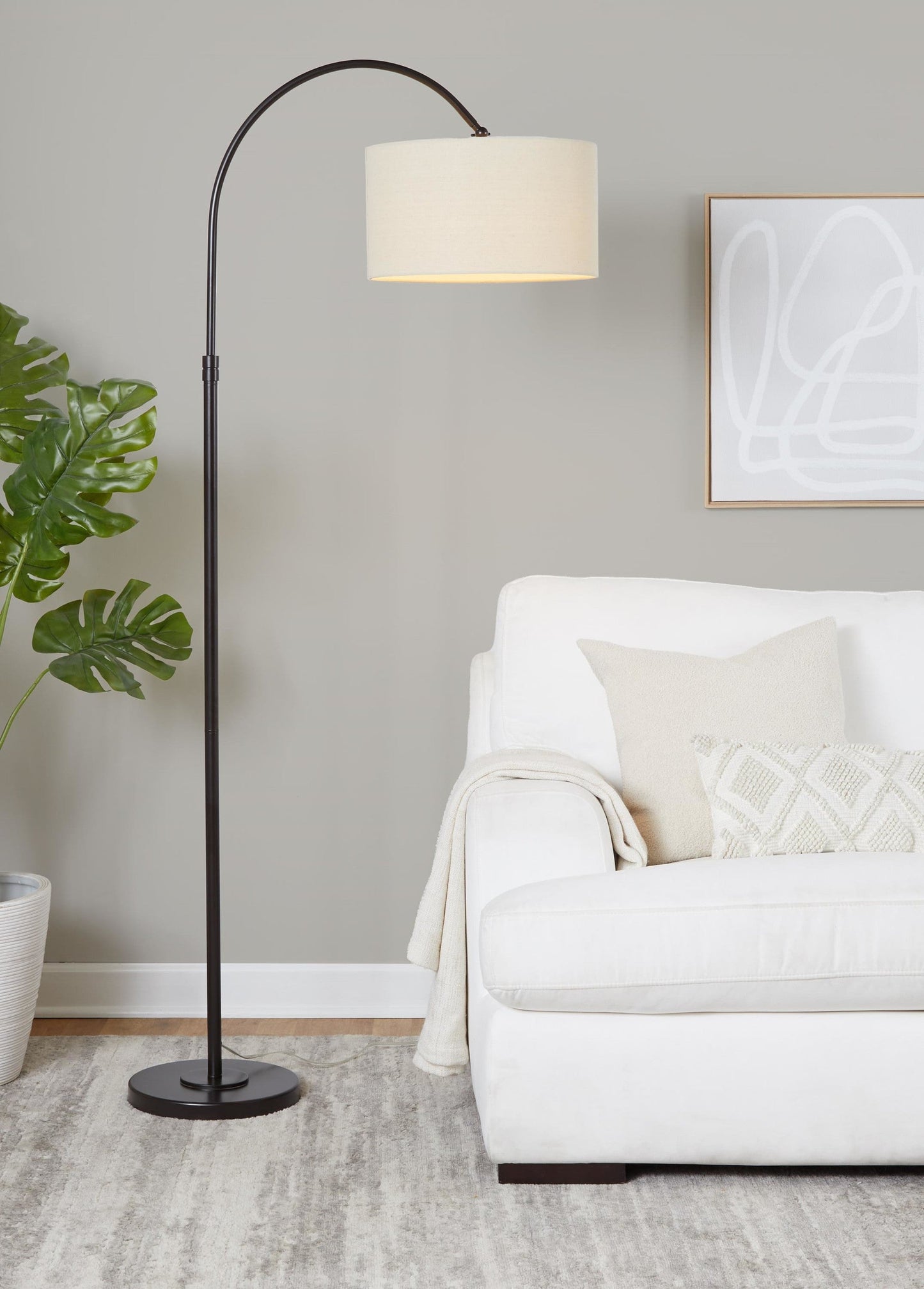 Majestic Office Furniture 72" Metal Floor Lamp