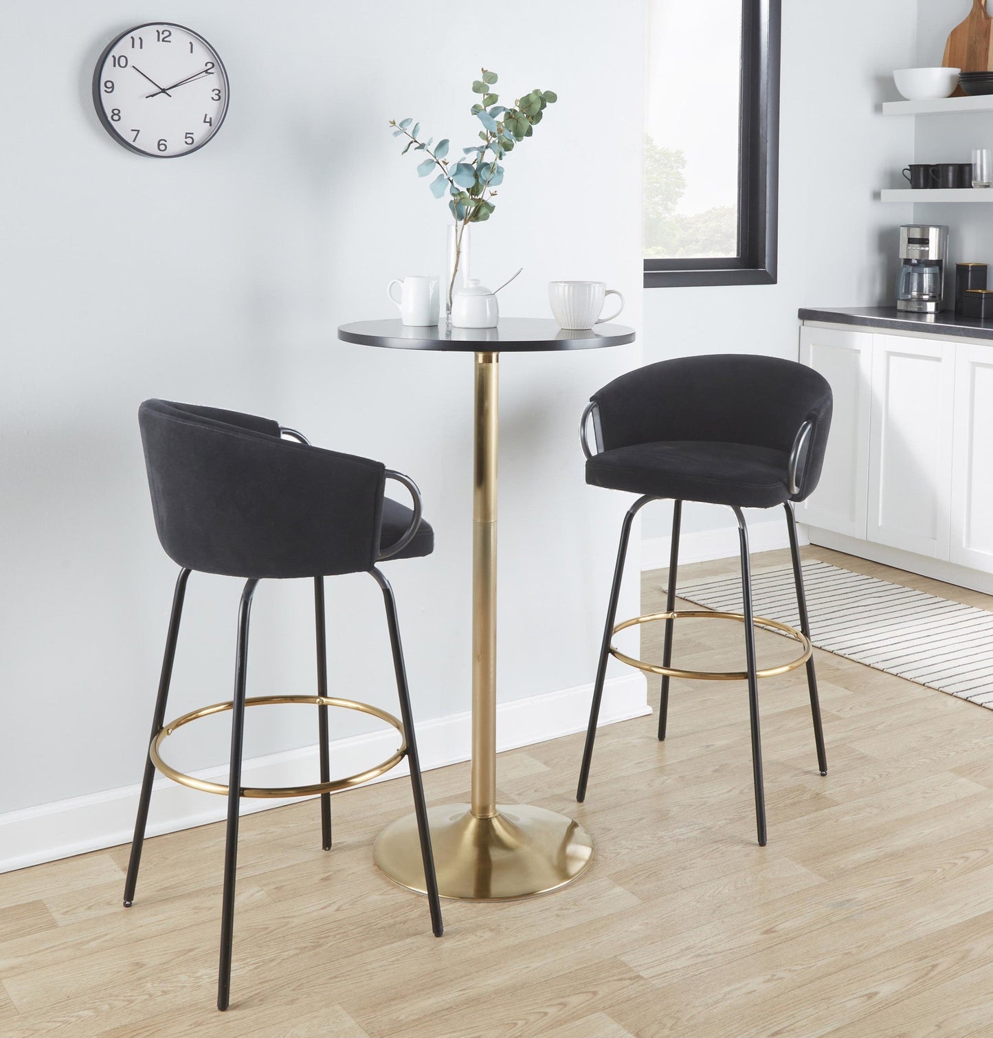 Majestic Office Furniture 30" Fixed-Height Barstool - Set of 2