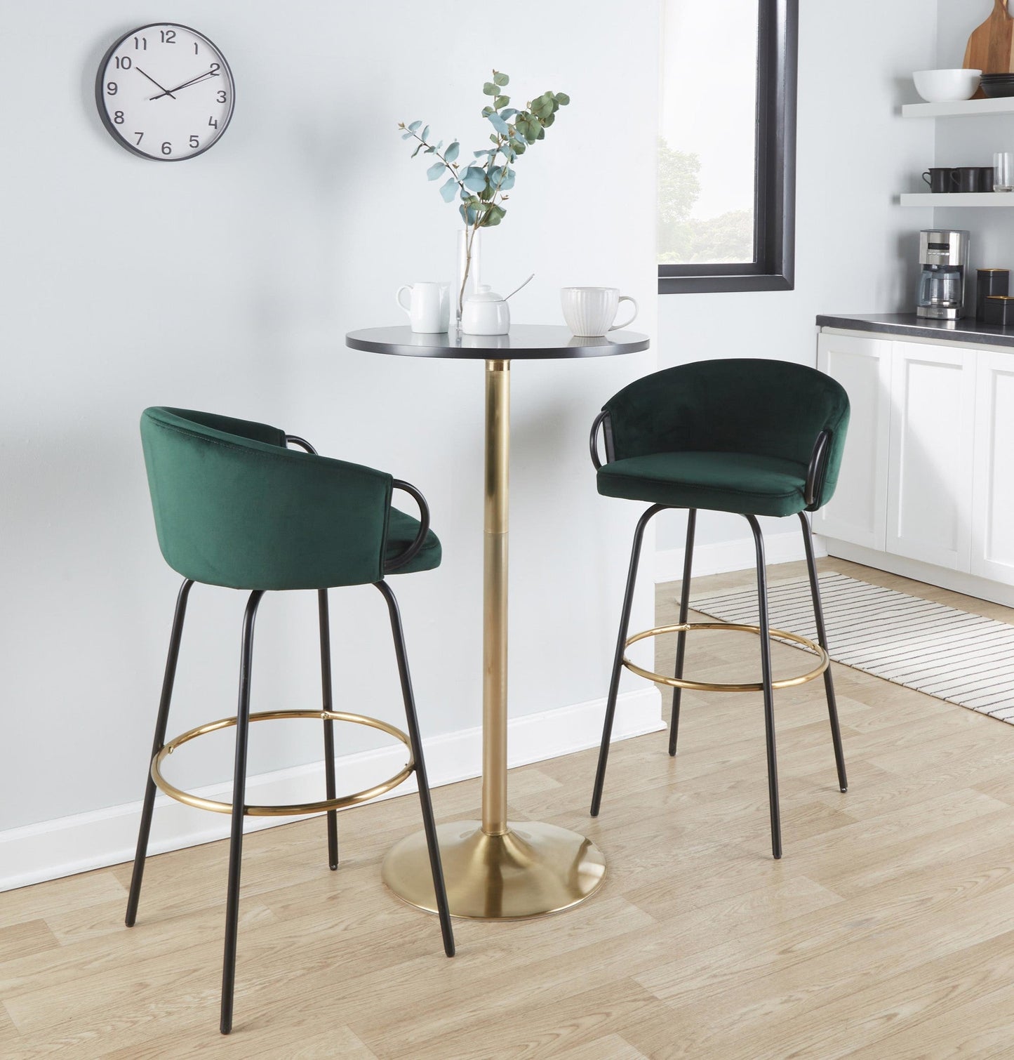 Majestic Office Furniture 30" Fixed-Height Barstool - Set of 2