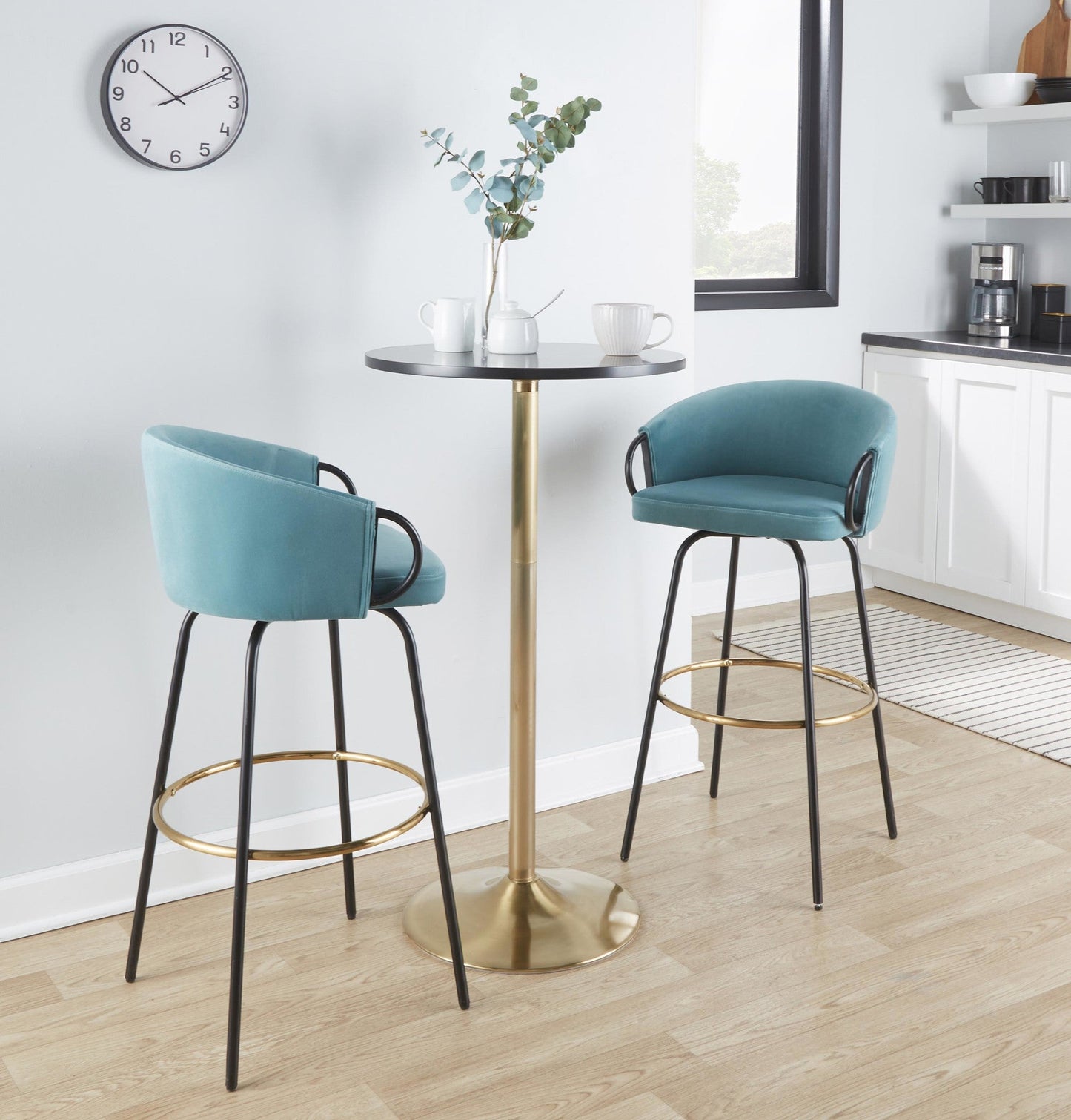 Majestic Office Furniture 30" Fixed-Height Barstool - Set of 2