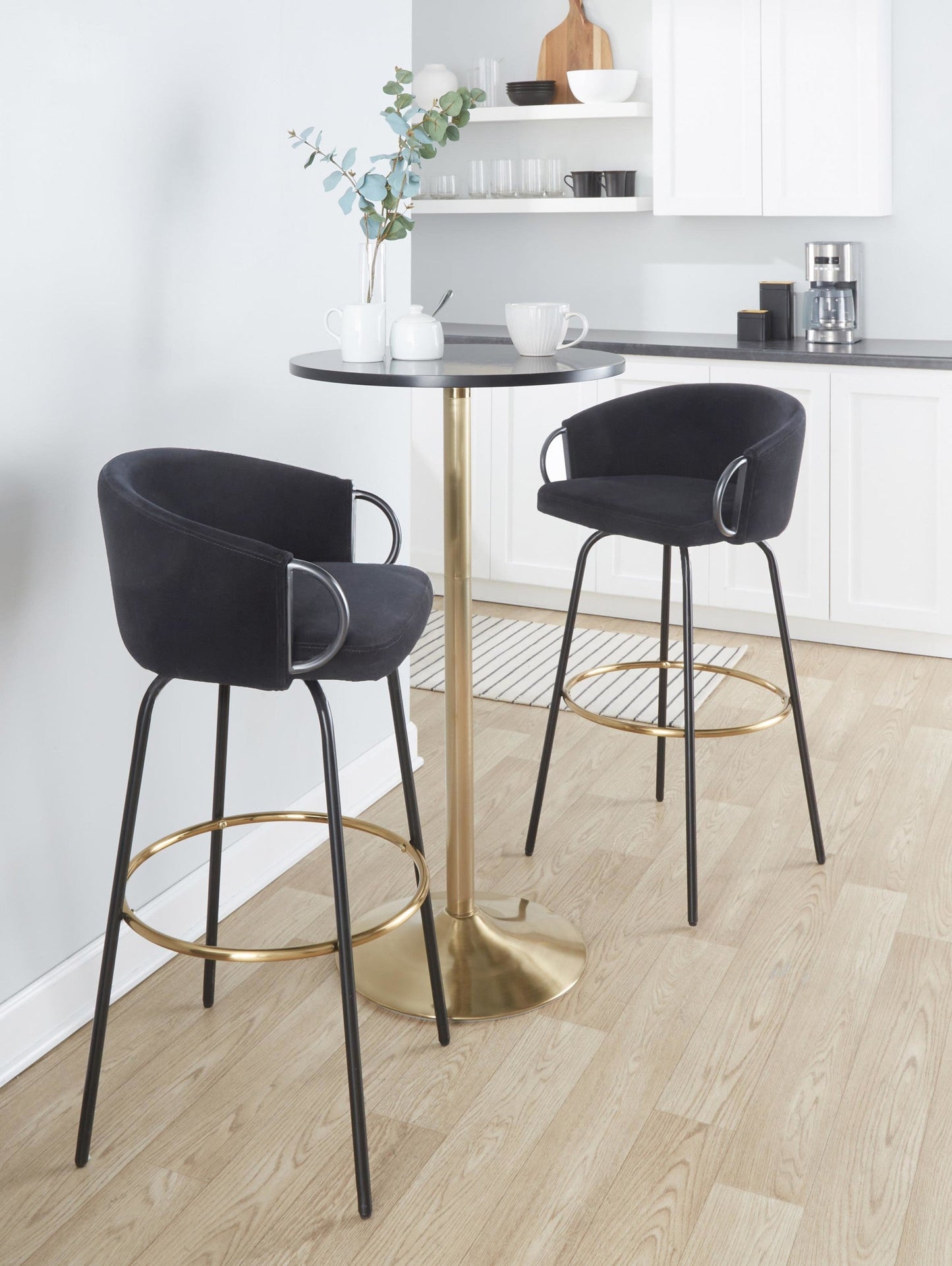 Majestic Office Furniture 30" Fixed-Height Barstool - Set of 2