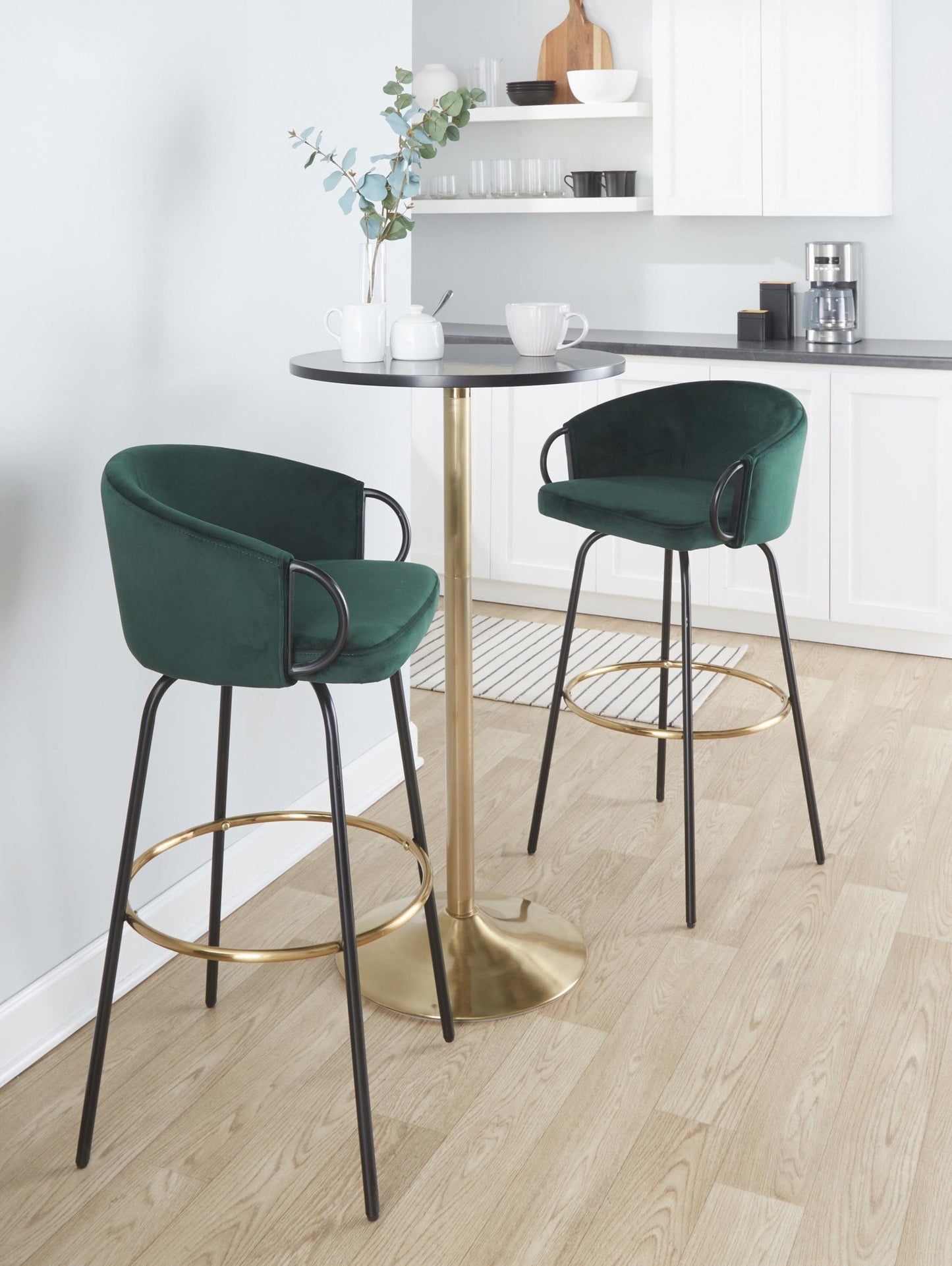 Majestic Office Furniture 30" Fixed-Height Barstool - Set of 2