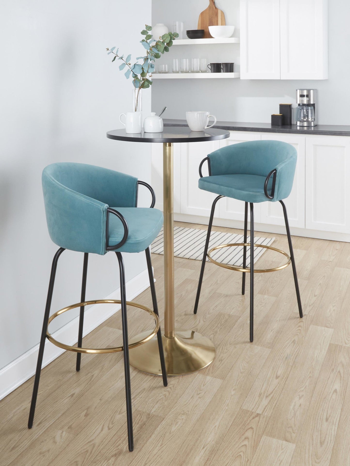 Majestic Office Furniture 30" Fixed-Height Barstool - Set of 2