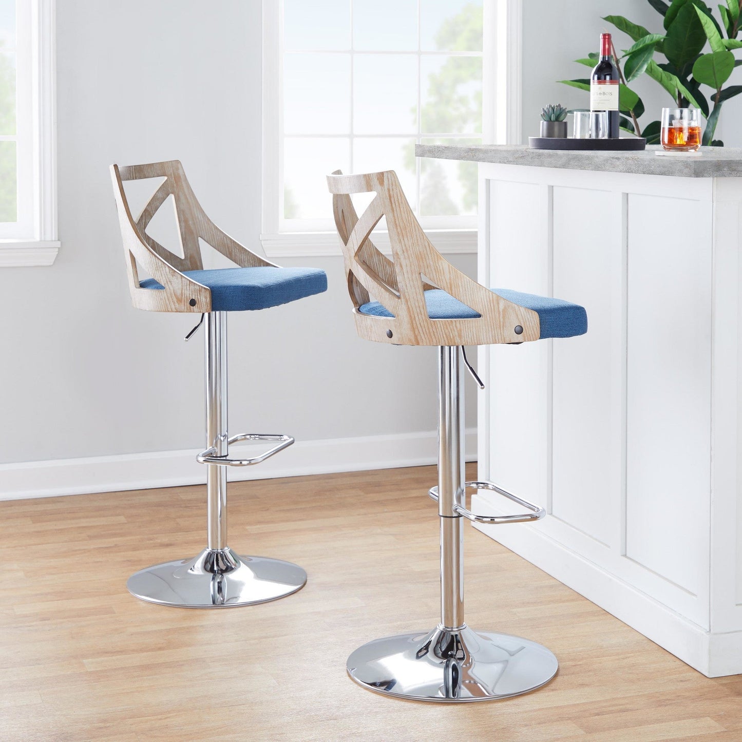 Majestic Office Furniture Adjustable Barstool - Set of 2
