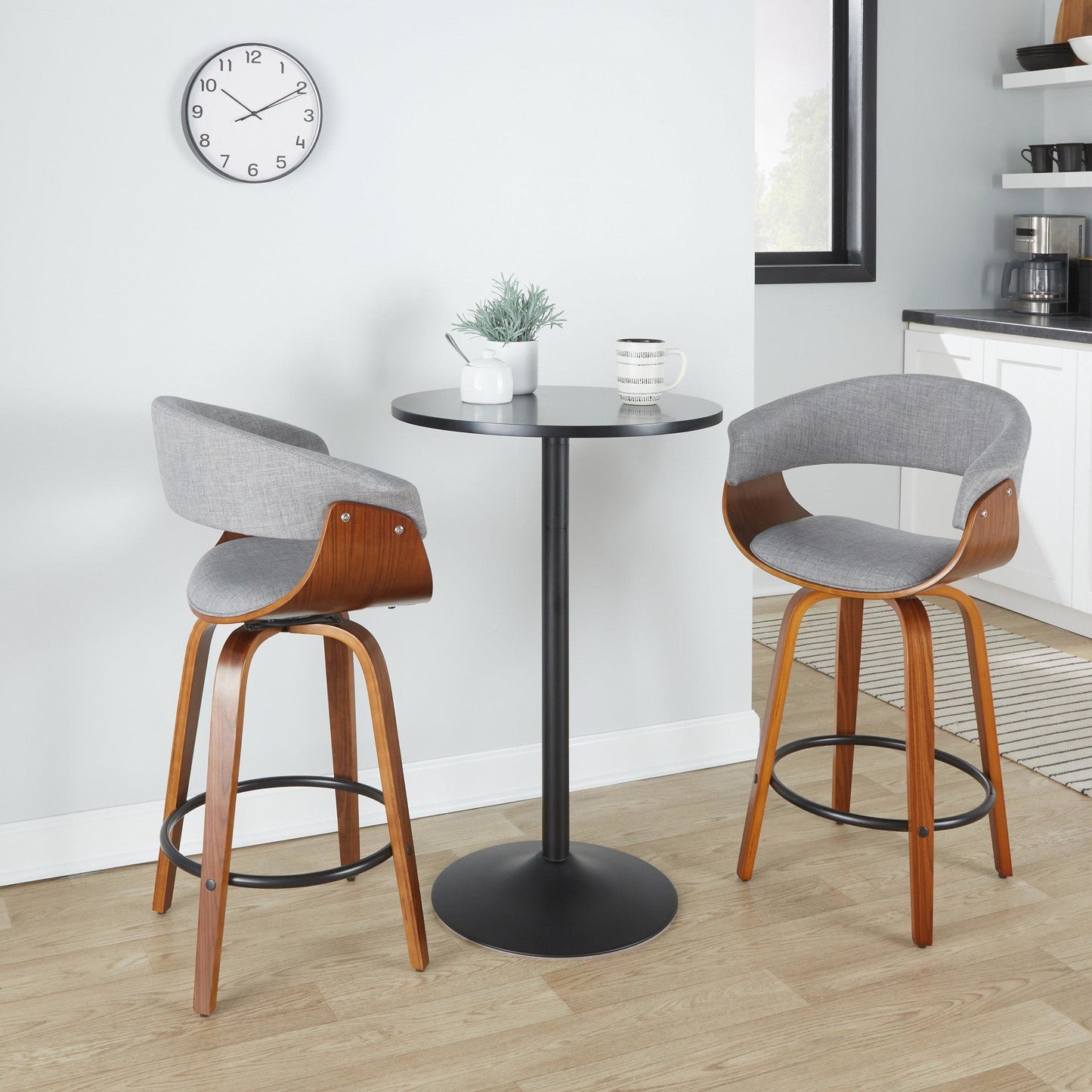 Majestic Office Furniture Mod 26" Fixed-Height Counter Stool - Set of 2