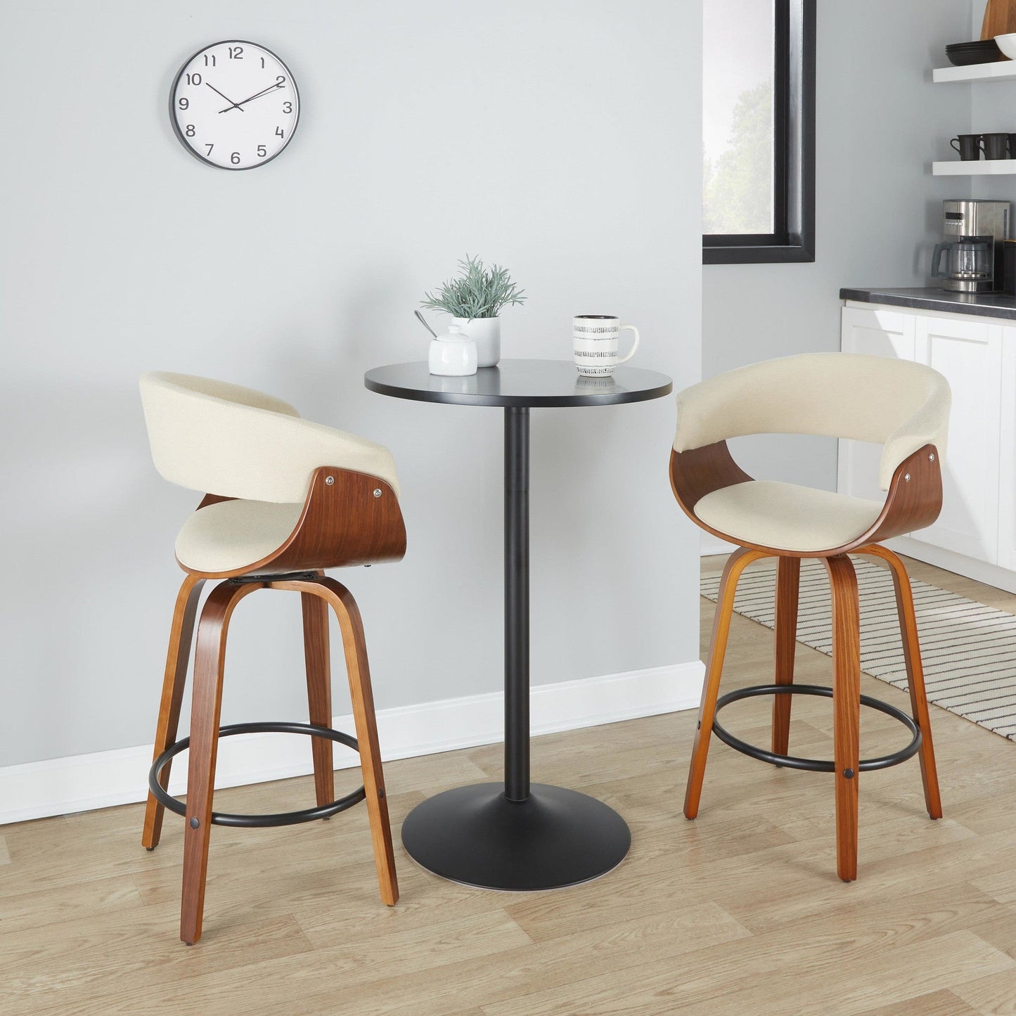 Majestic Office Furniture Mod 26" Fixed-Height Counter Stool - Set of 2