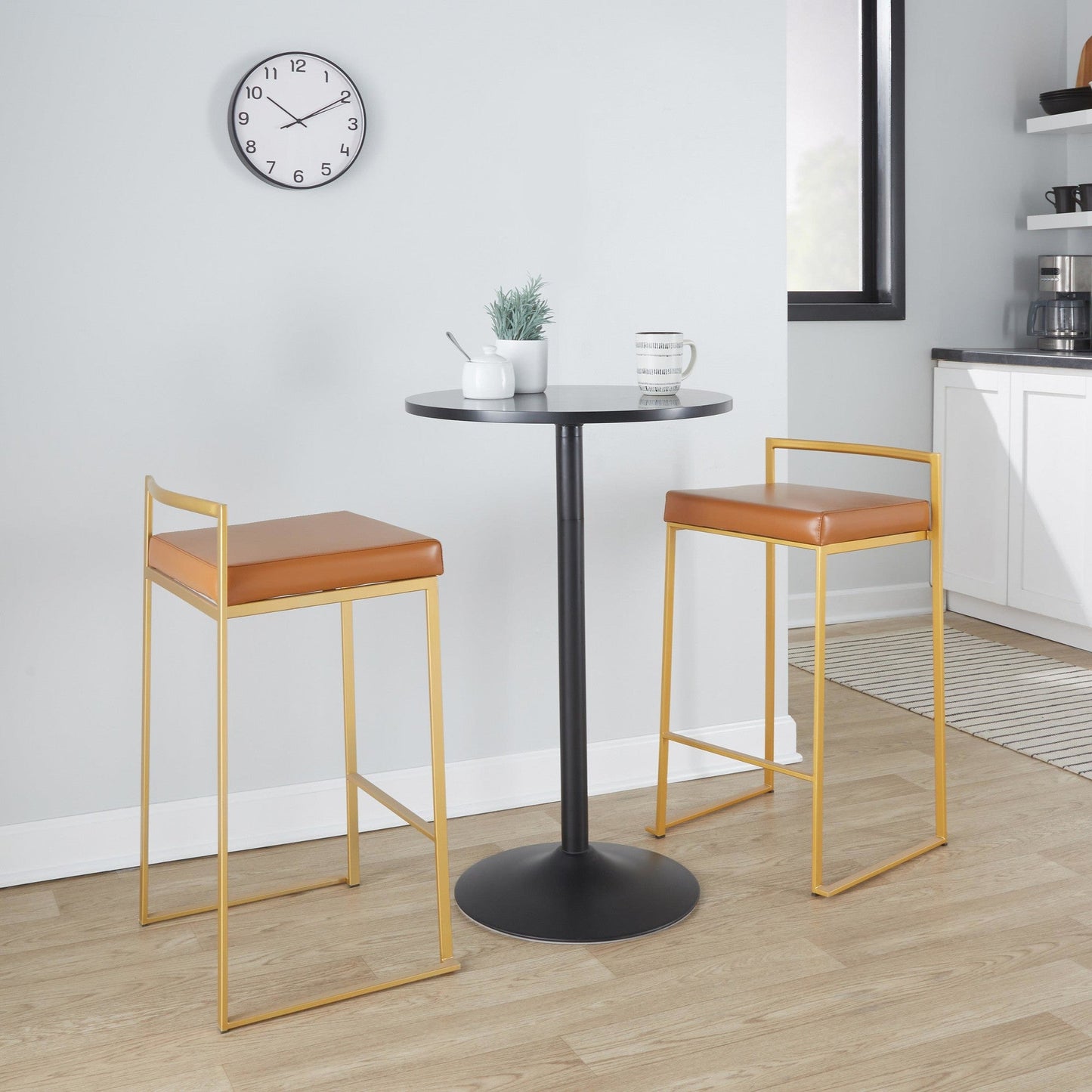 Majestic Office Furniture Stacker 26" Fixed-Height Counter Stool - Set Of 3
