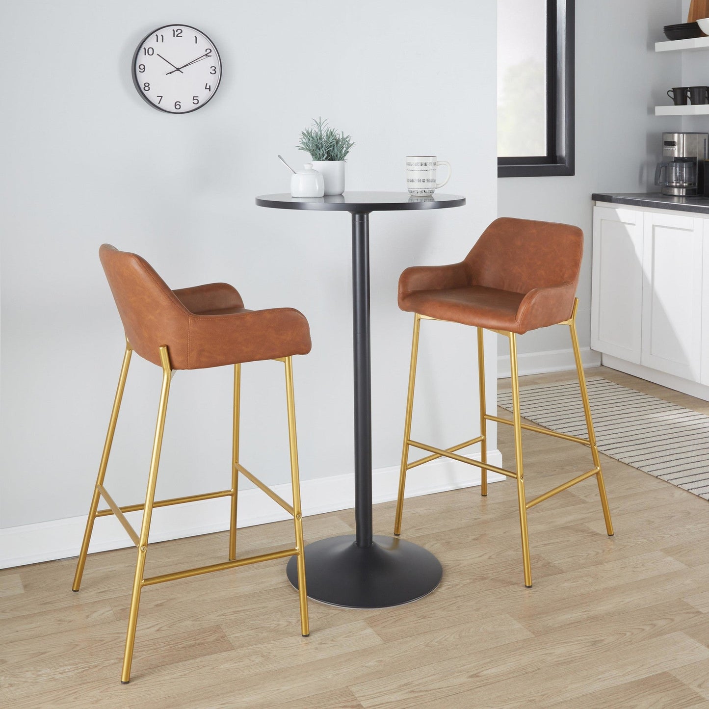 Majestic Office Furniture 30" Fixed-Height Barstool - Set of 2