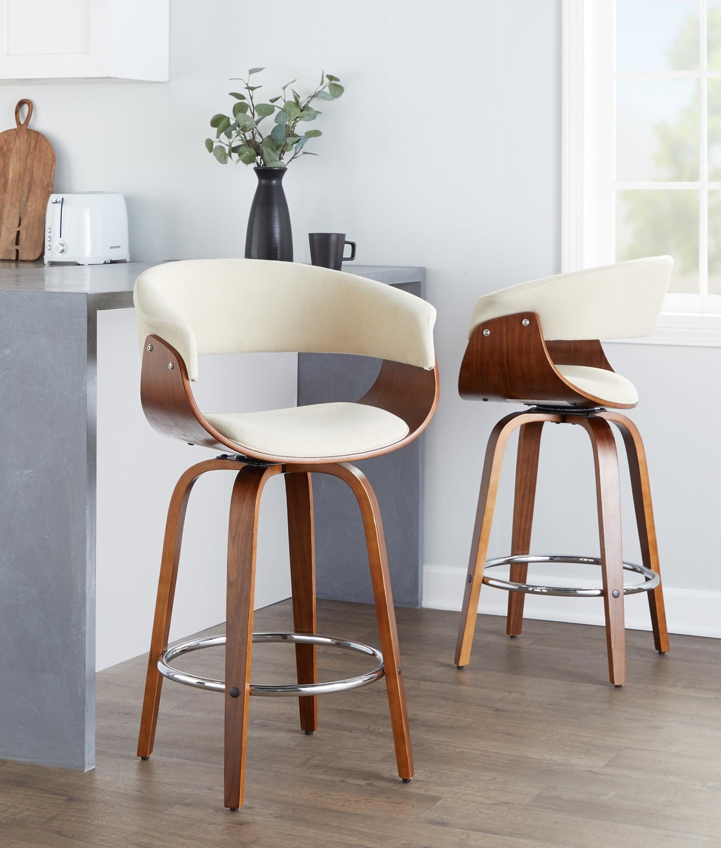 Majestic Office Furniture Mod 26" Fixed-Height Counter Stool - Set of 2
