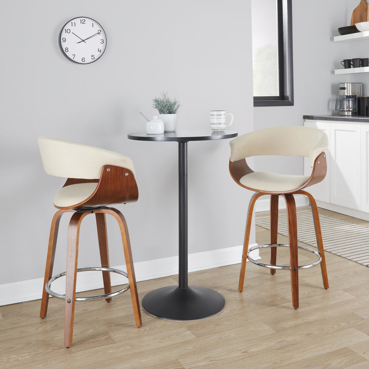 Majestic Office Furniture Mod 26" Fixed-Height Counter Stool - Set of 2