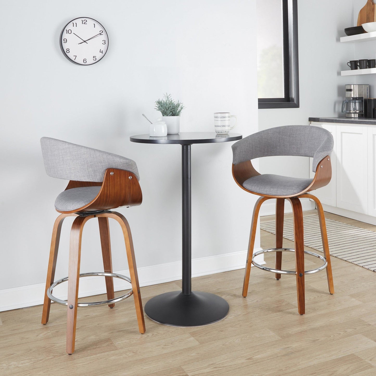 Majestic Office Furniture Mod 26" Fixed-Height Counter Stool - Set of 2