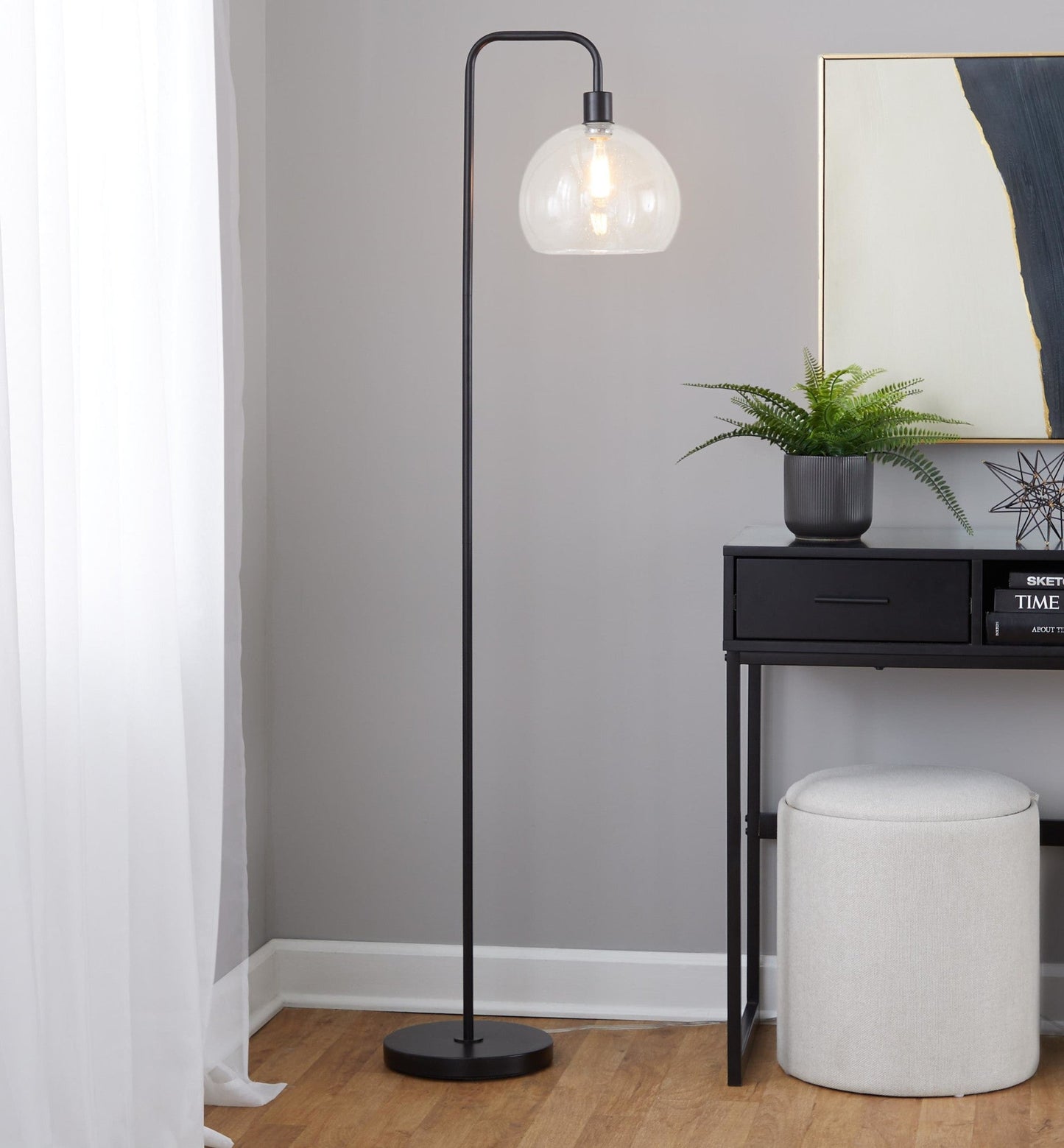 Majestic Office Furniture 61" Metal Floor Lamp
