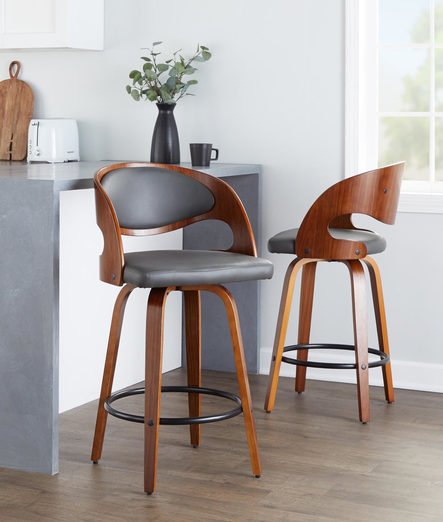 Majestic Office Furniture 26" Fixed-Height Counter Stool - Set of 2