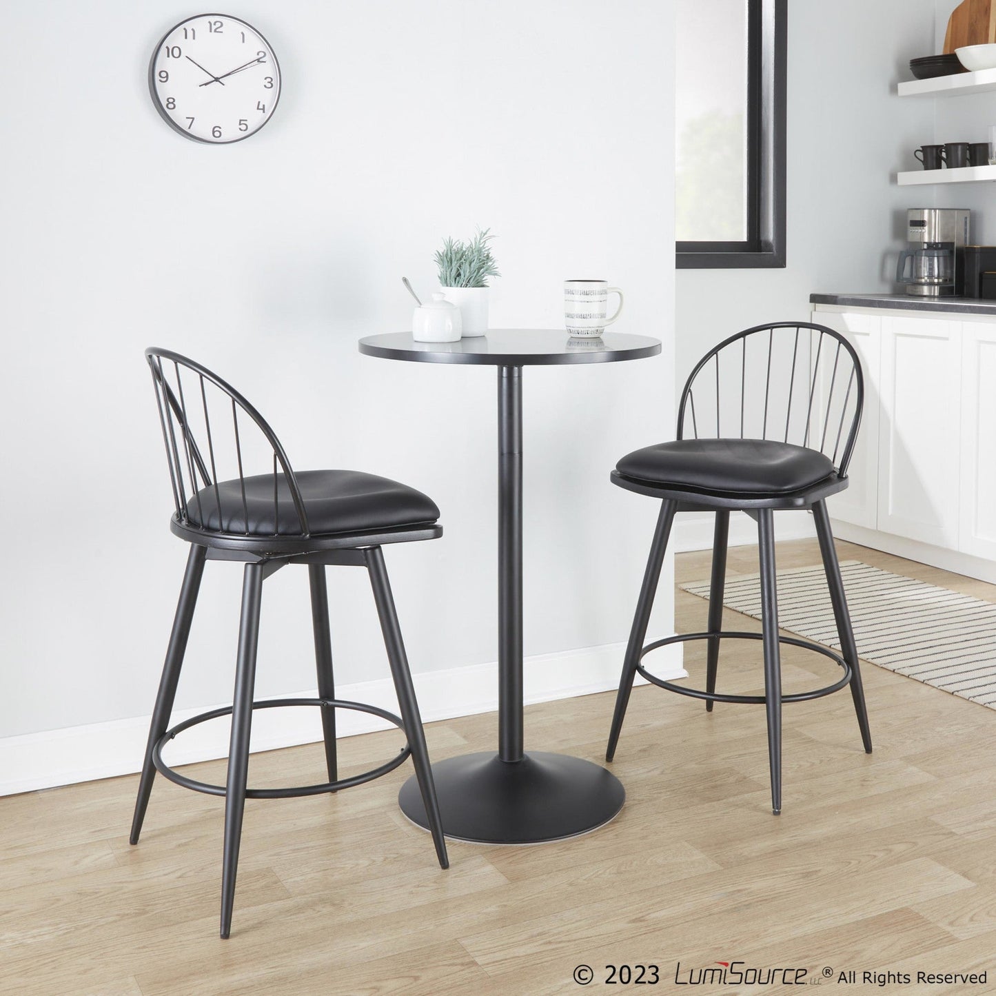 Majestic Office Furniture 26" Fixed-Height Counter Stool - Set of 2
