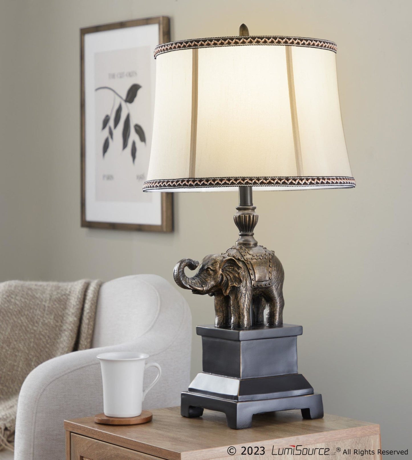 Majestic Office Furniture 27" Polyresin Table Lamp - Set of 2