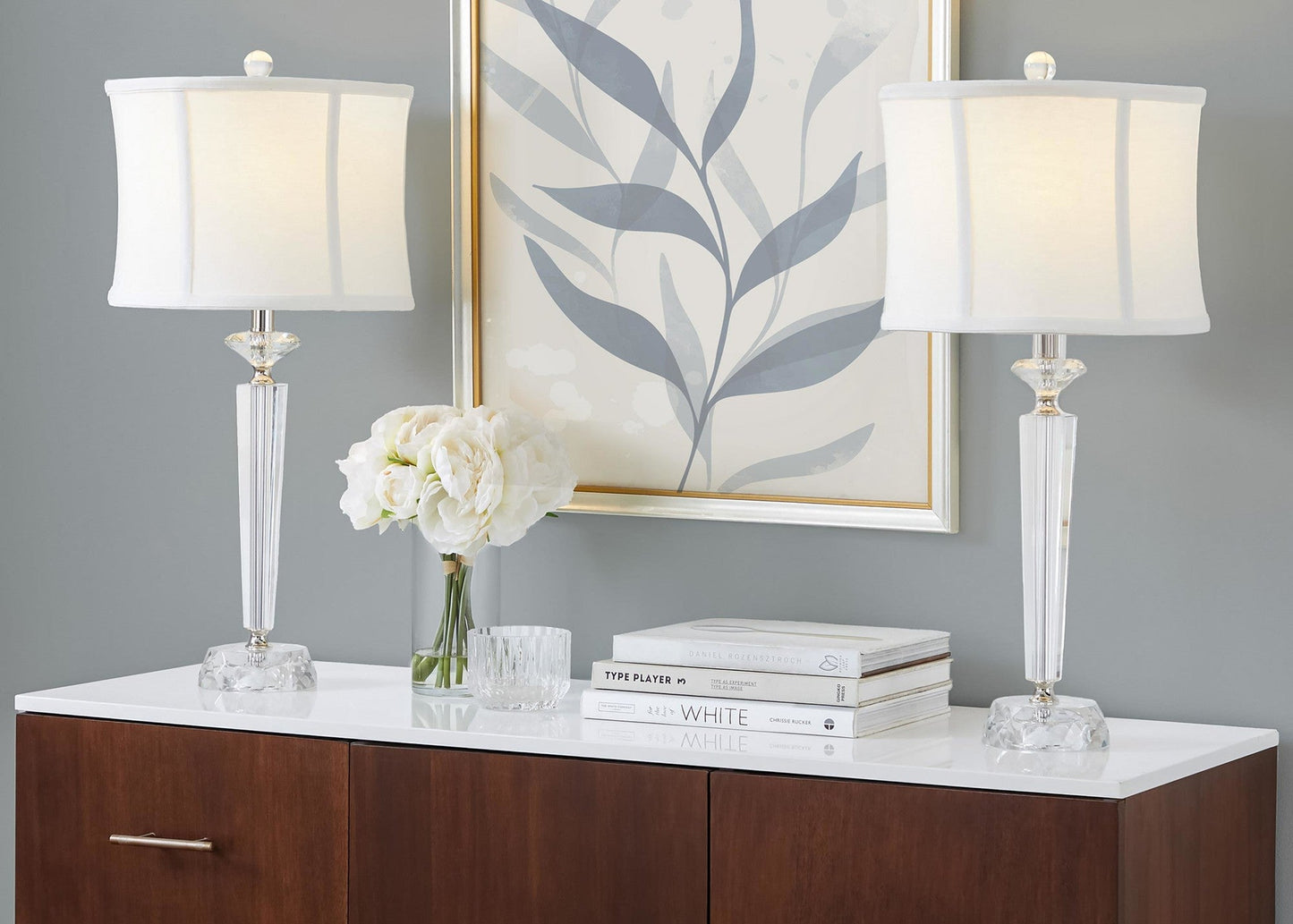 Lumisource Diamond Torch 25" Crystal Table Lamp - Set of 2