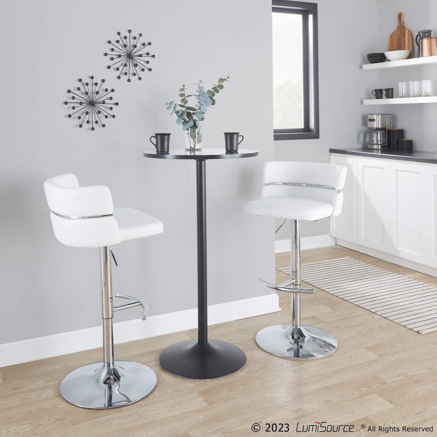Majestic Office Furniture Adjustable Barstool - Set of 2