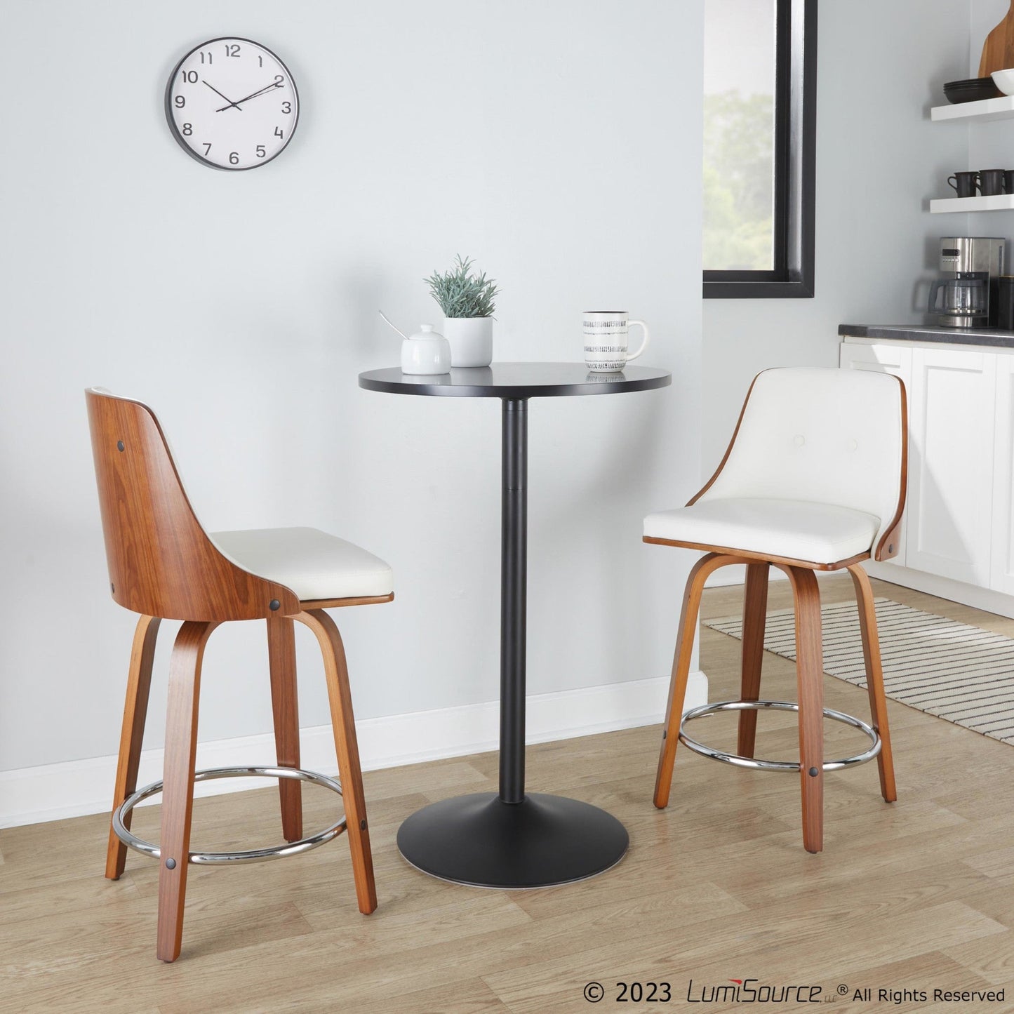 Majestic Office Furniture 24" Fixed-Height Counter Stool - Set of 2