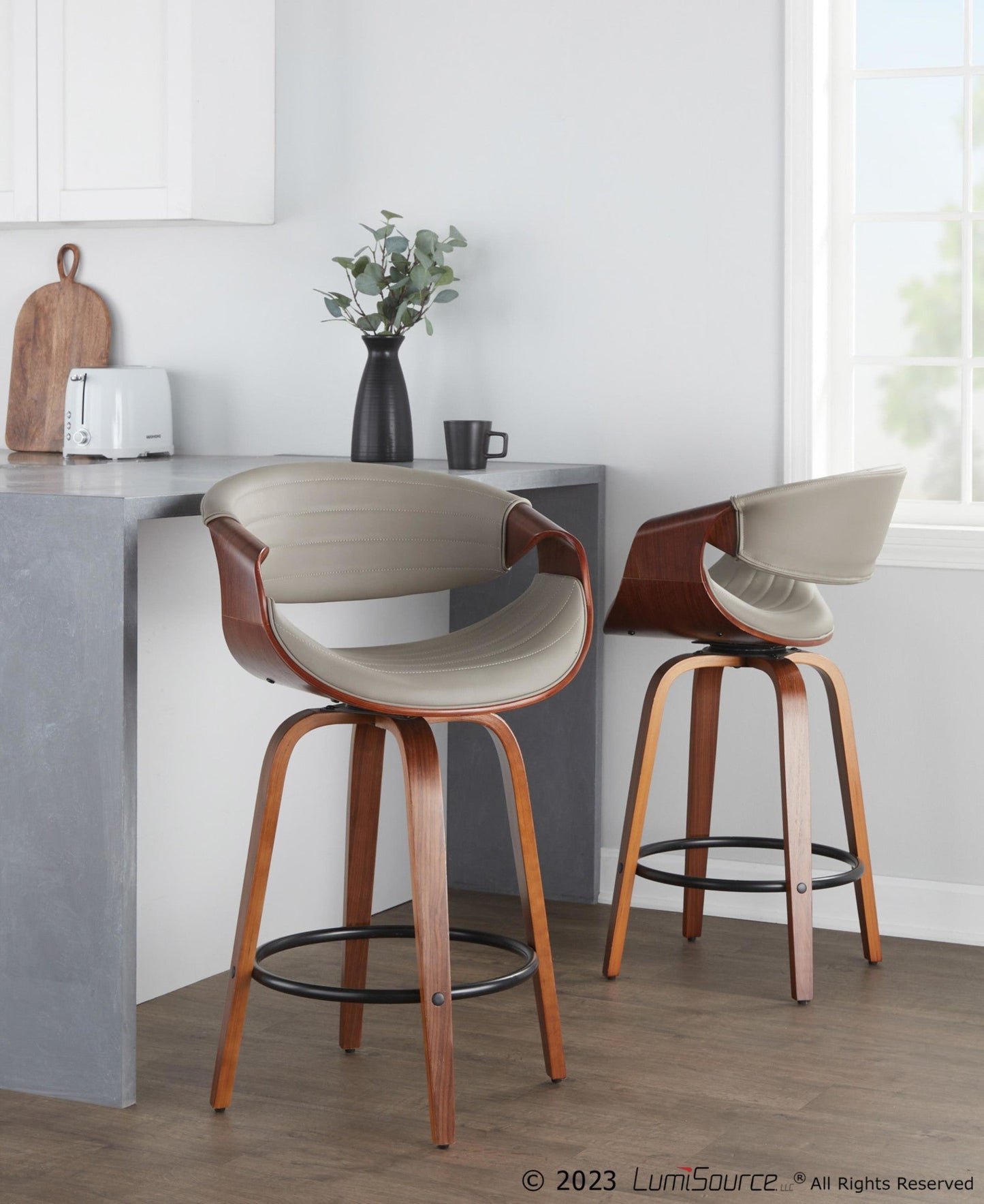 Majestic Office Furniture 26" Fixed-Height Counter Stool - Set of 2
