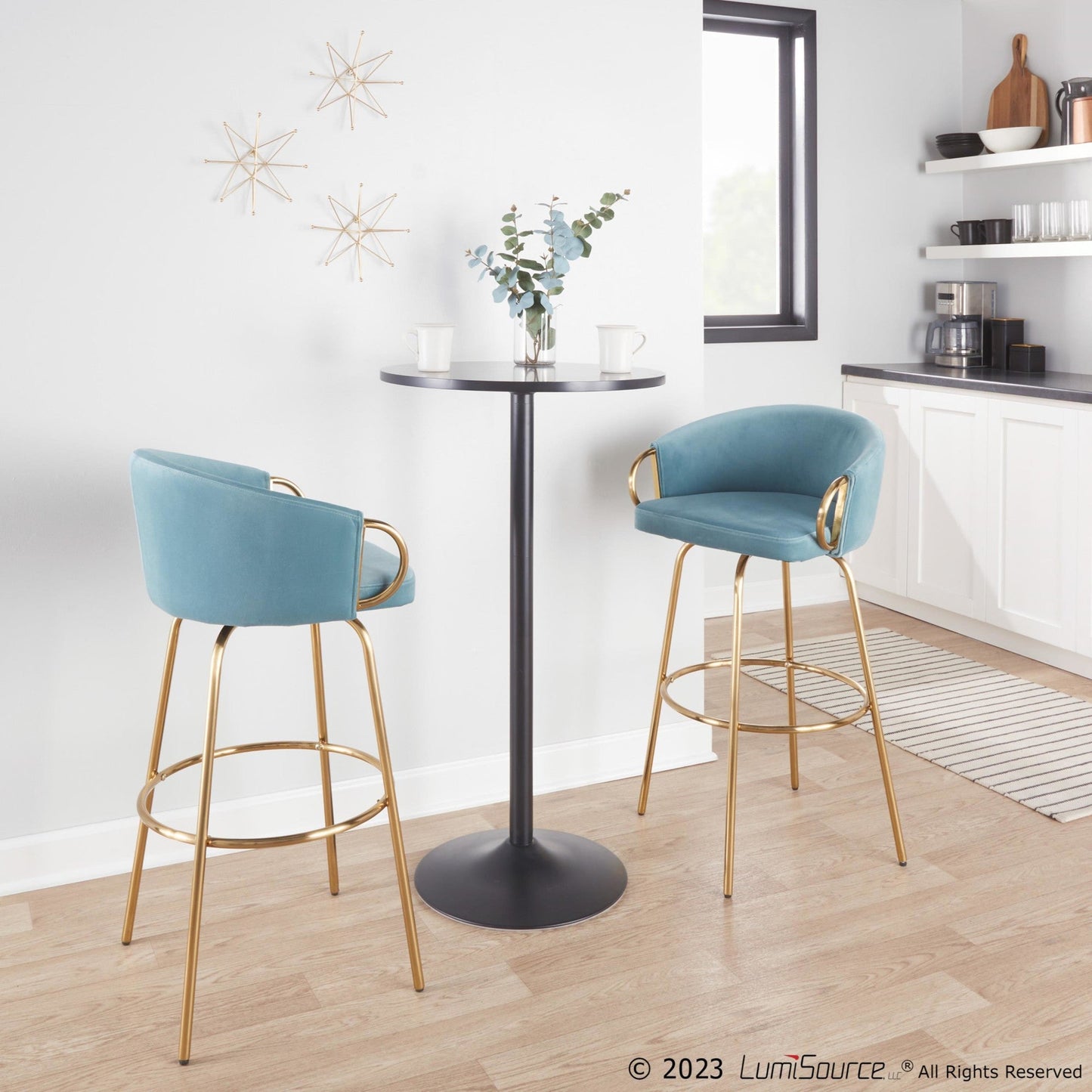 Majestic Office Furniture 30" Fixed-Height Barstool - Set of 2