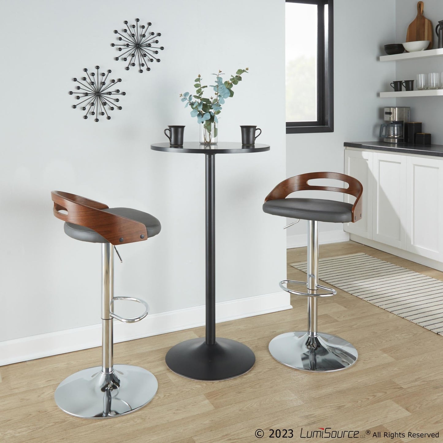 Majestic Office Furniture Adjustable Barstool - Set Of 3