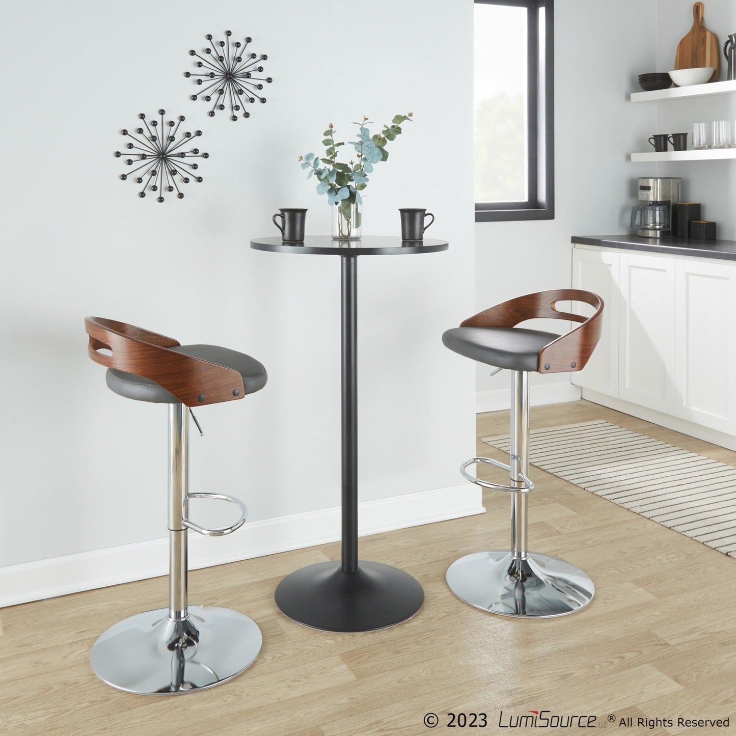Majestic Office Furniture Adjustable Barstool - Set of 2