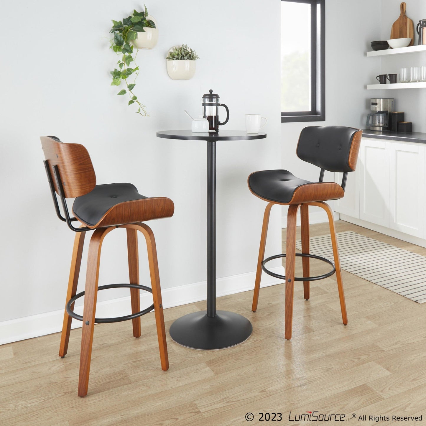Majestic Office Furniture 30" Fixed-Height Barstool - Set of 2