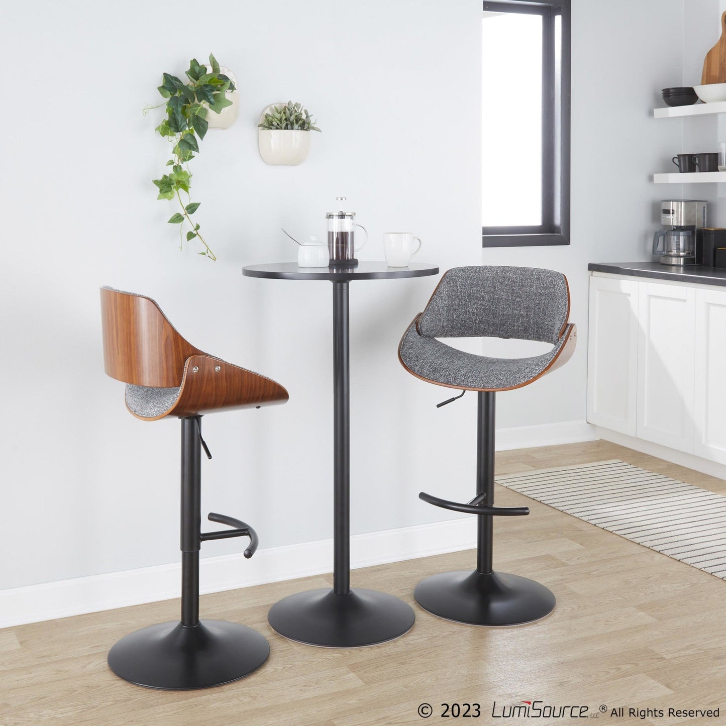 Majestic Office Furniture Adjustable Barstool - Set of 2