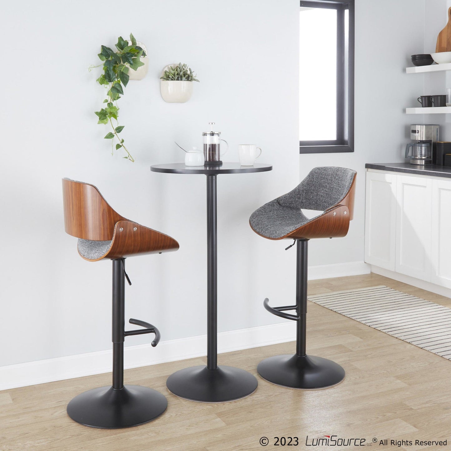 Majestic Office Furniture Adjustable Barstool - Set of 2