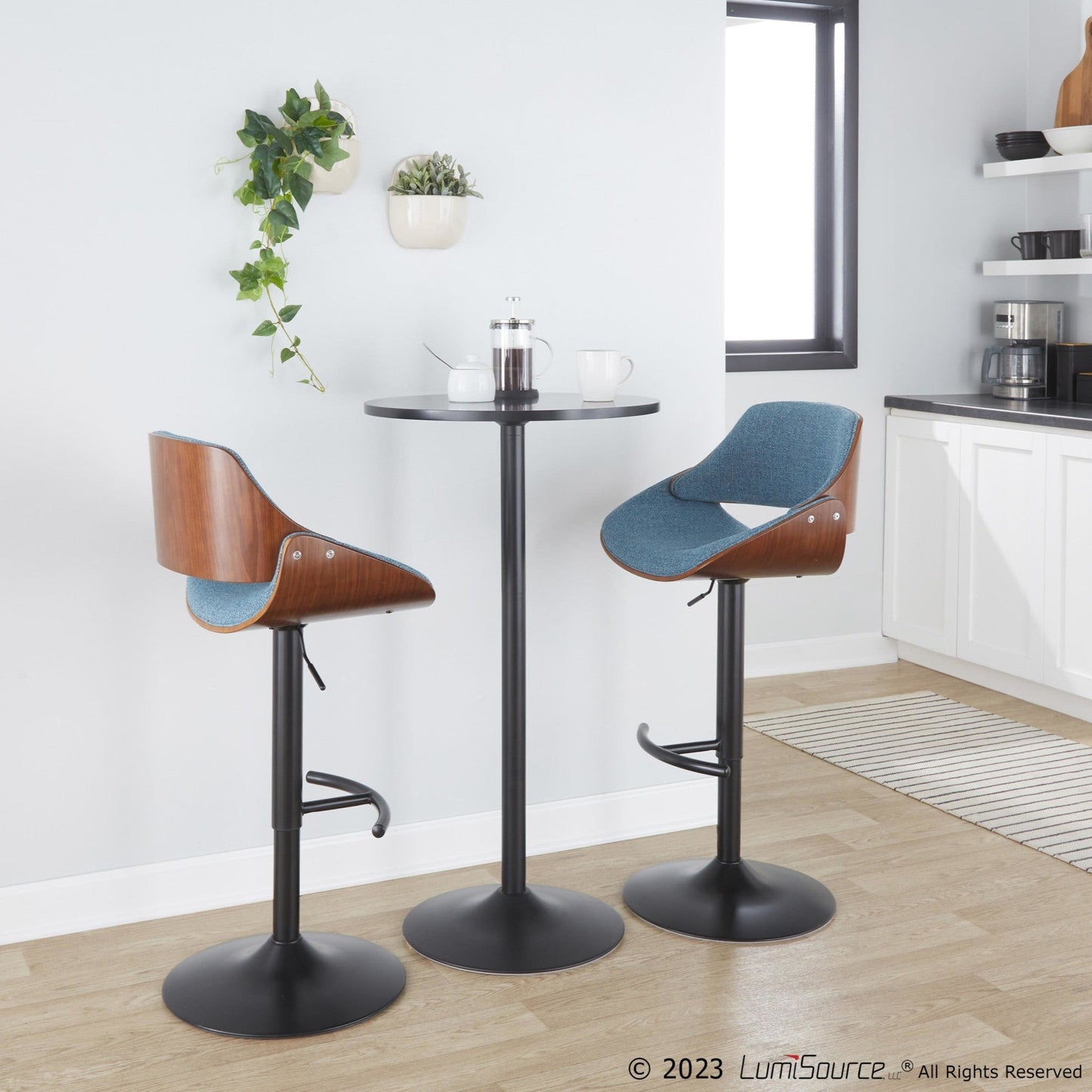 Majestic Office Furniture Adjustable Barstool - Set of 2