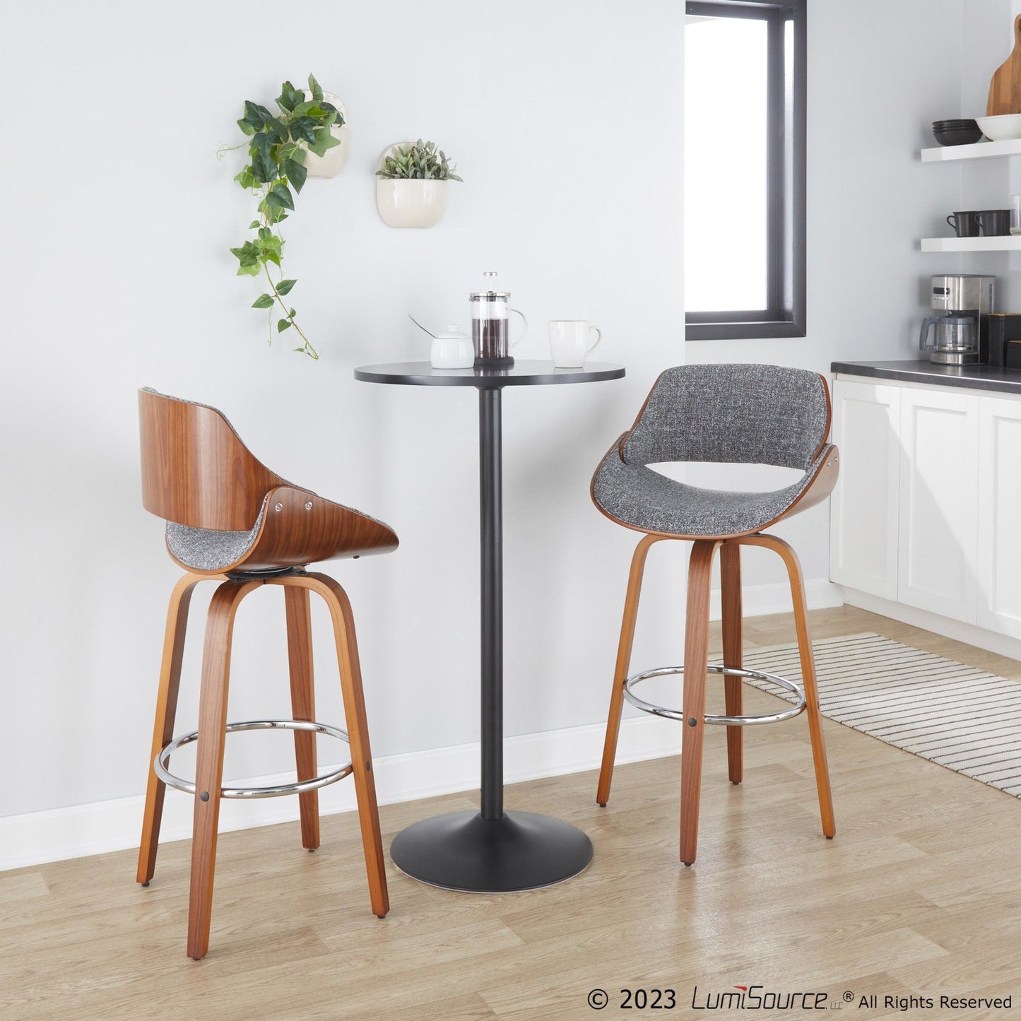 Majestic Office Furniture 30" Fixed-Height Barstool - Set of 2