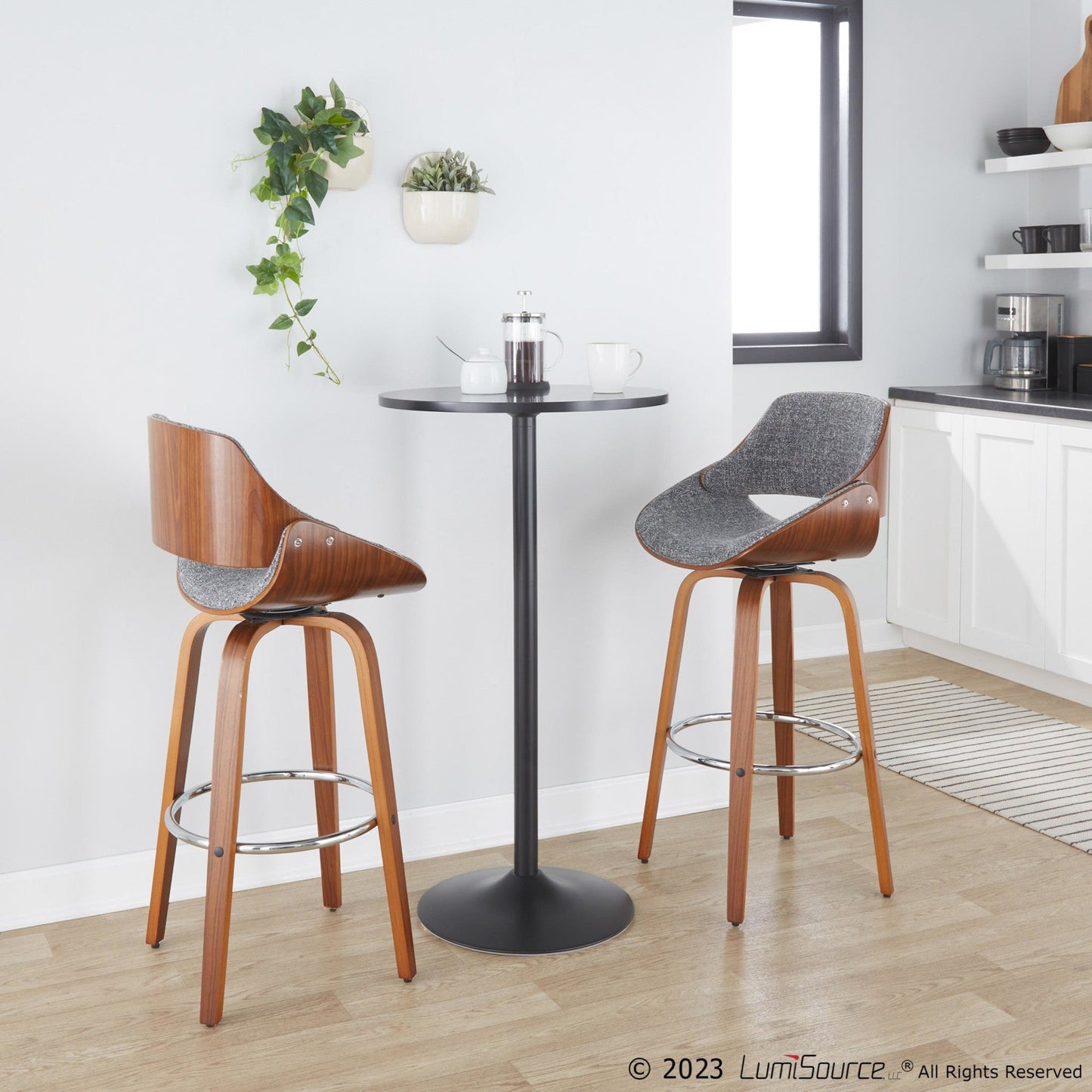 Majestic Office Furniture 30" Fixed-Height Barstool - Set of 2